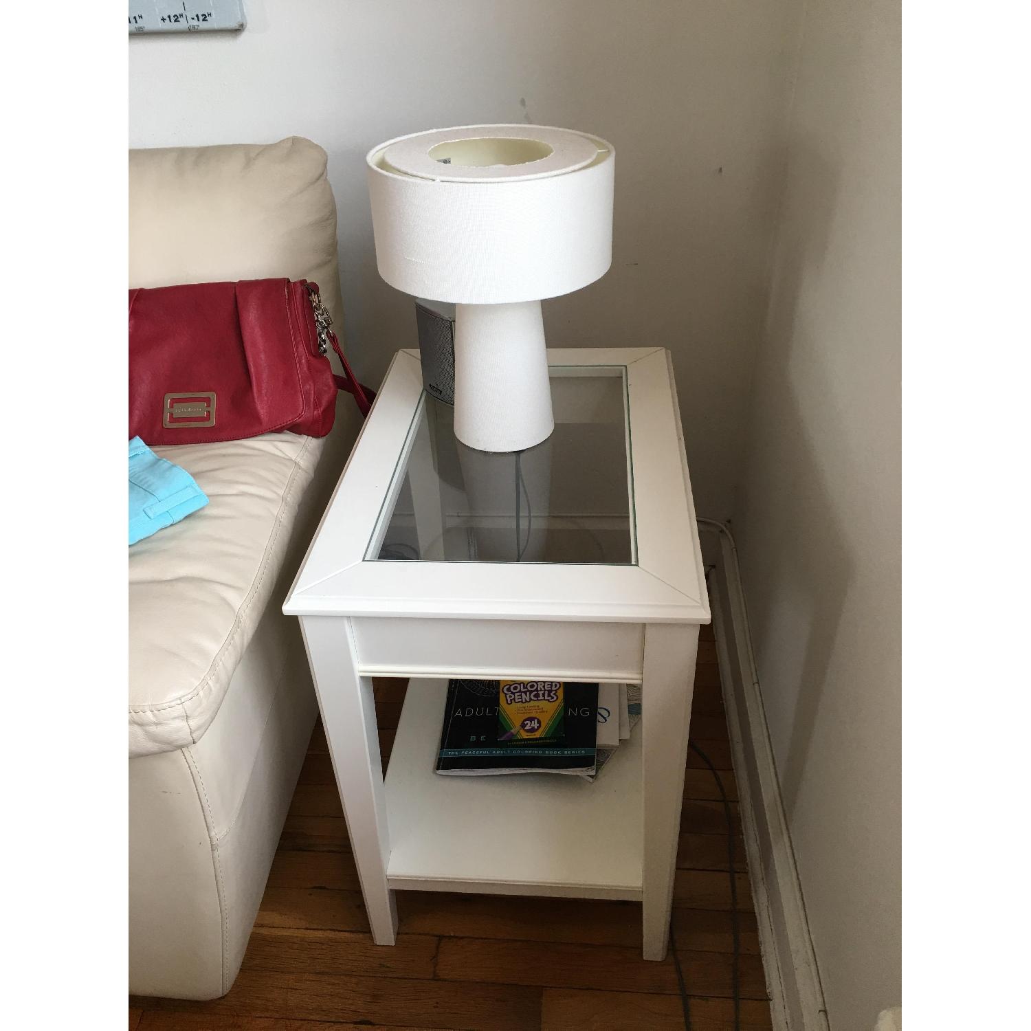 Ikea Liatorp Glass Side Tables in White - image-3