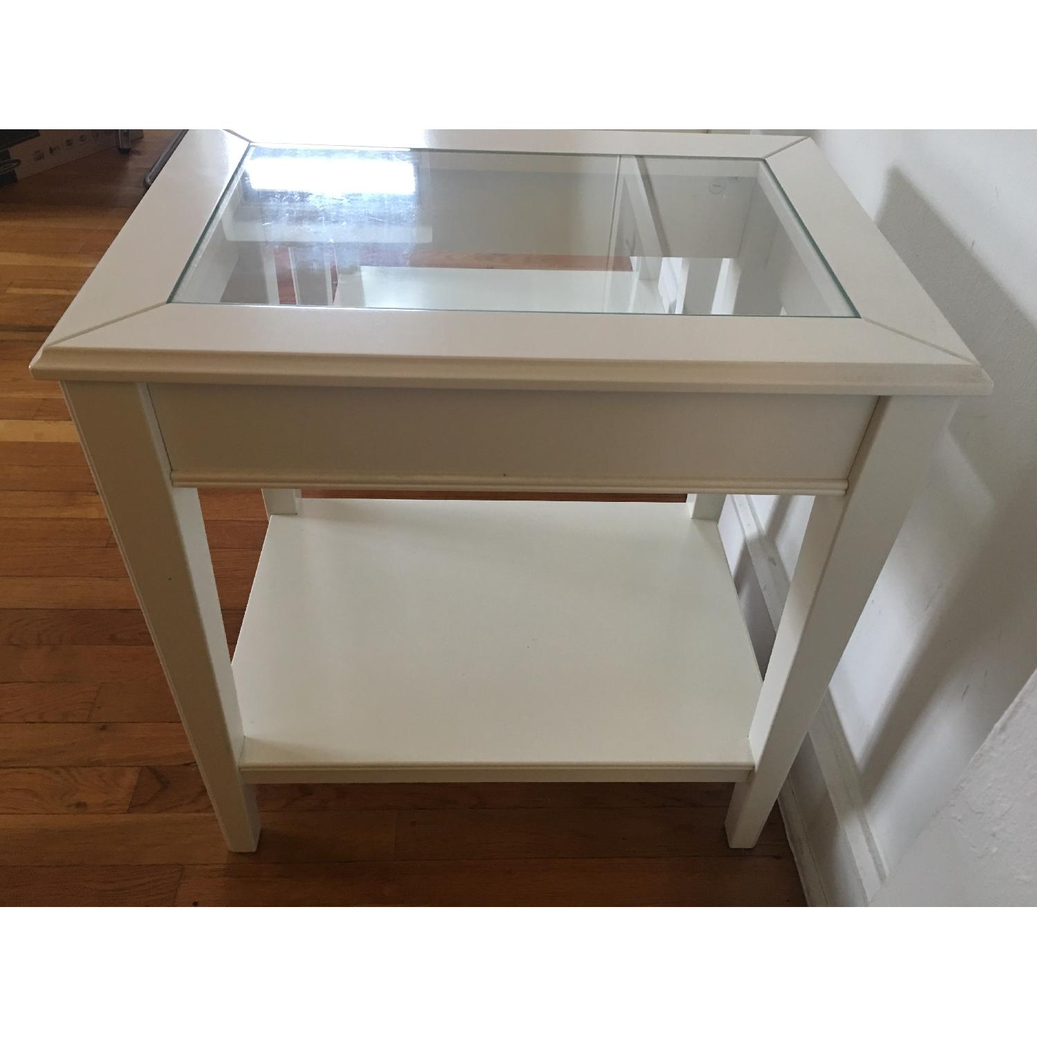 Ikea Liatorp Glass Side Tables in White - image-8