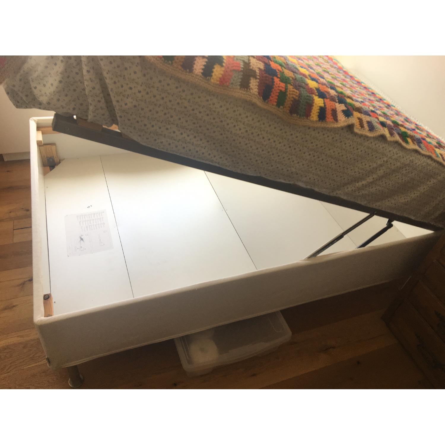 Ikea Alsarp Full Size Storage Bed Frame AptDeco