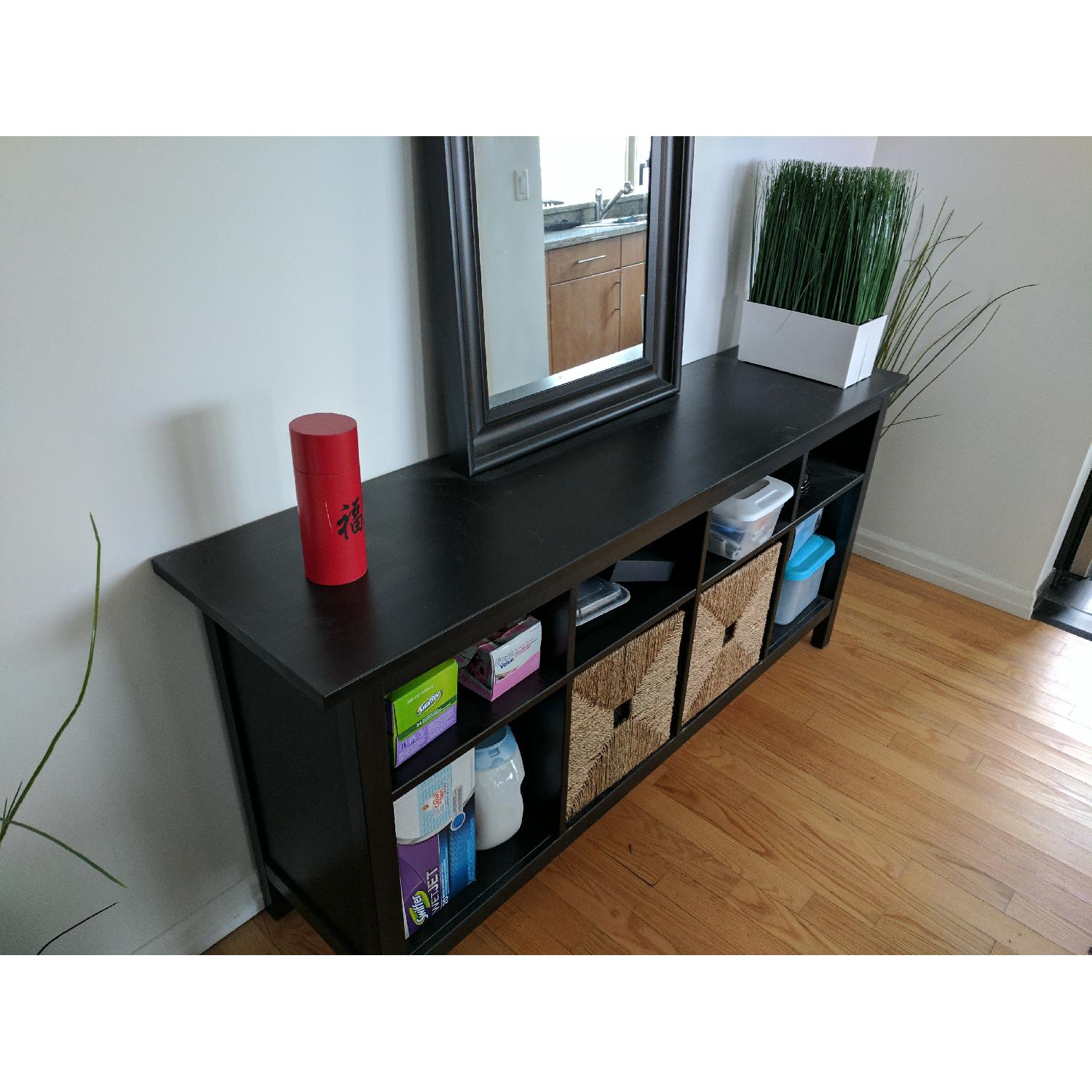 Ikea Black Storage Table - image-2