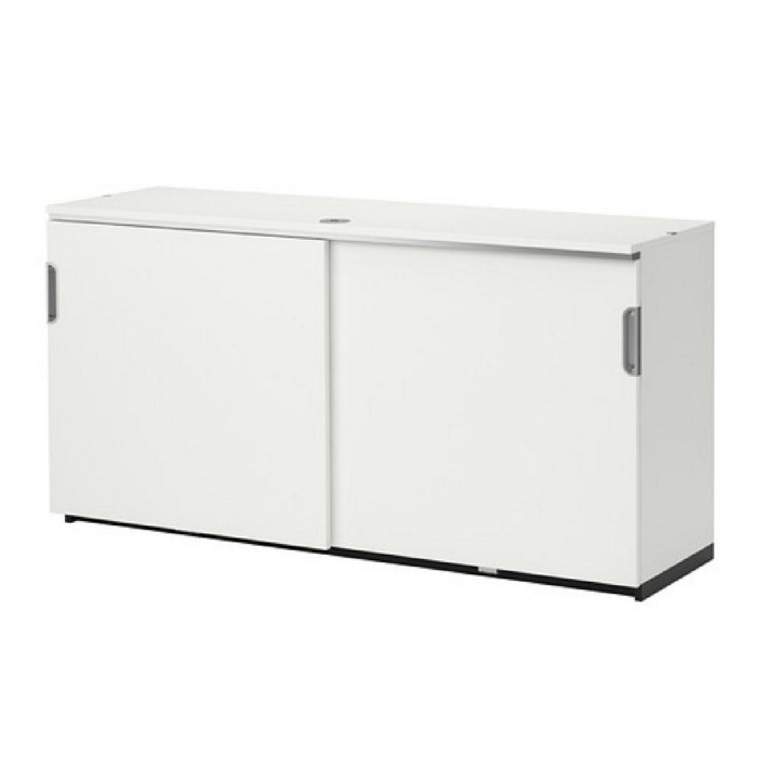 Ikea Galant Credenza w/ Sliding Doors AptDeco