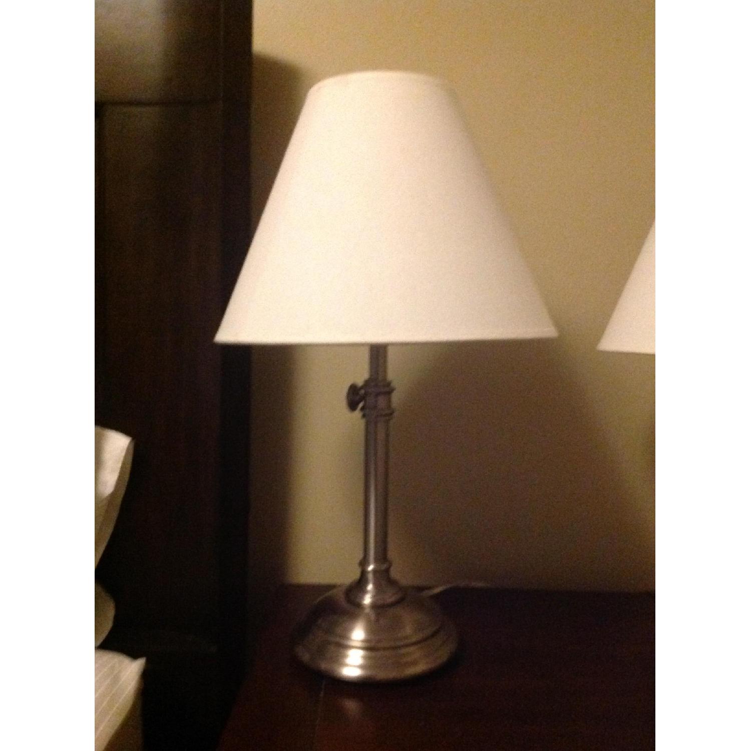 Pottery Barn Bedside Table Lamp w/ Shade - image-4