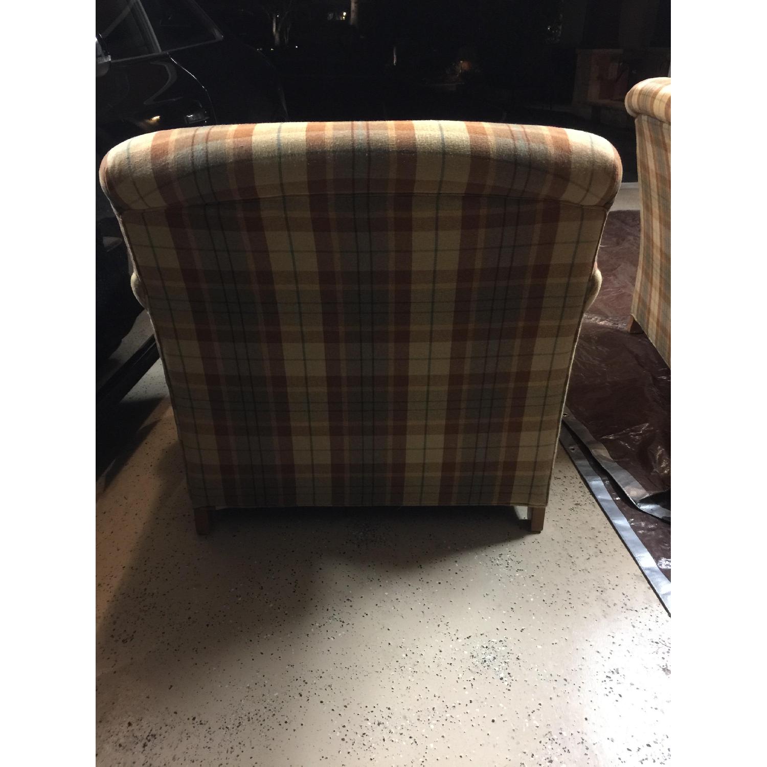 Ethan Allen Plaid Arm Chair - image-4