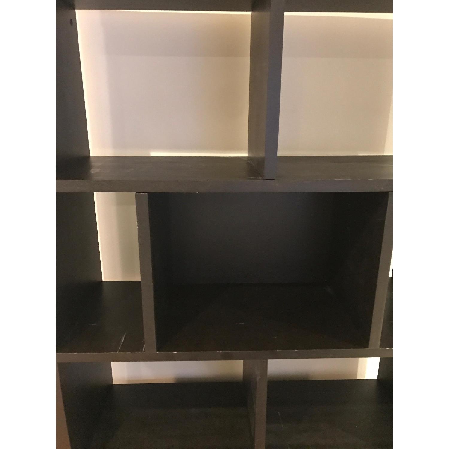 West Elm Rectangle Cutout Bookcase in Chocolate/Brown - image-4