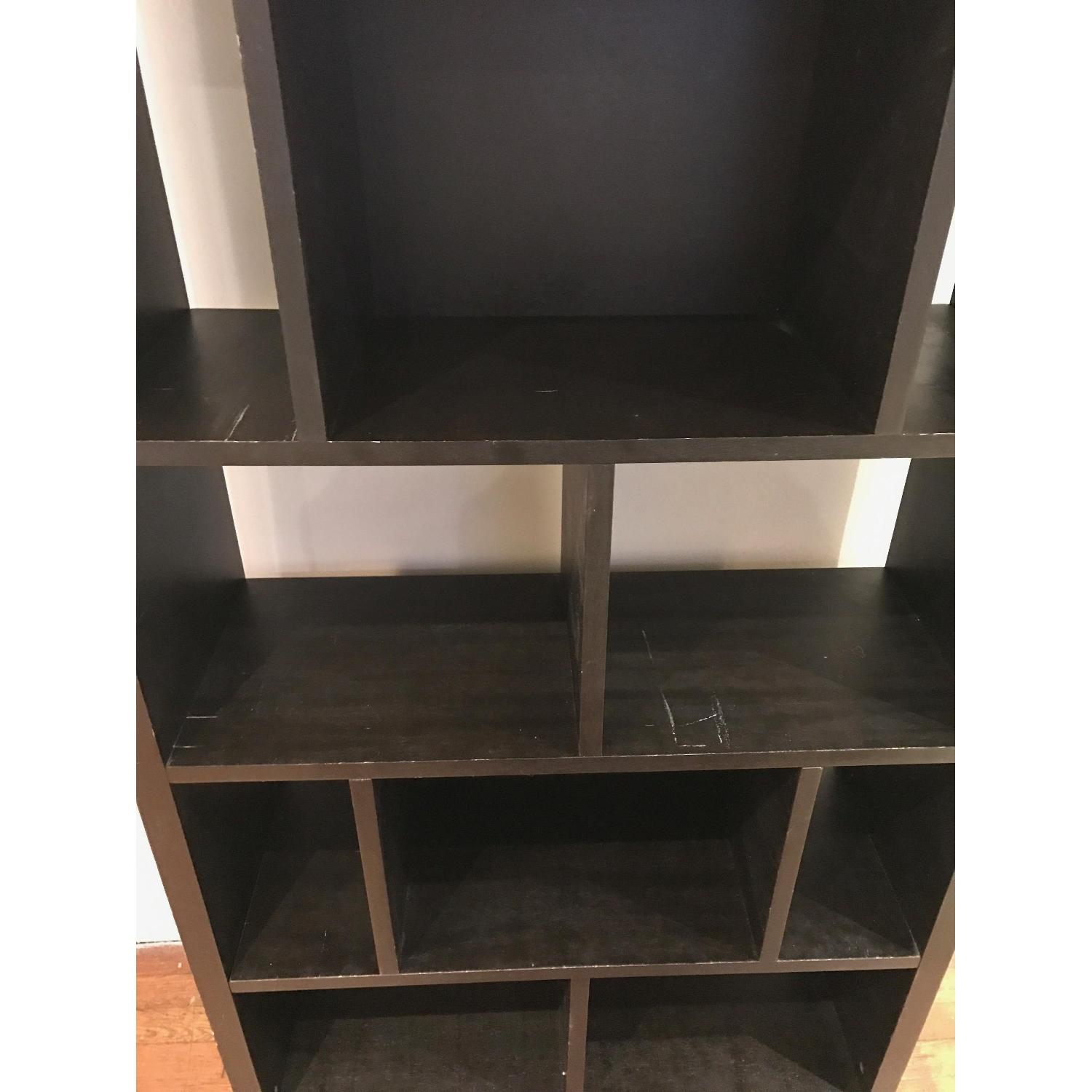 West Elm Rectangle Cutout Bookcase in Chocolate/Brown - image-5