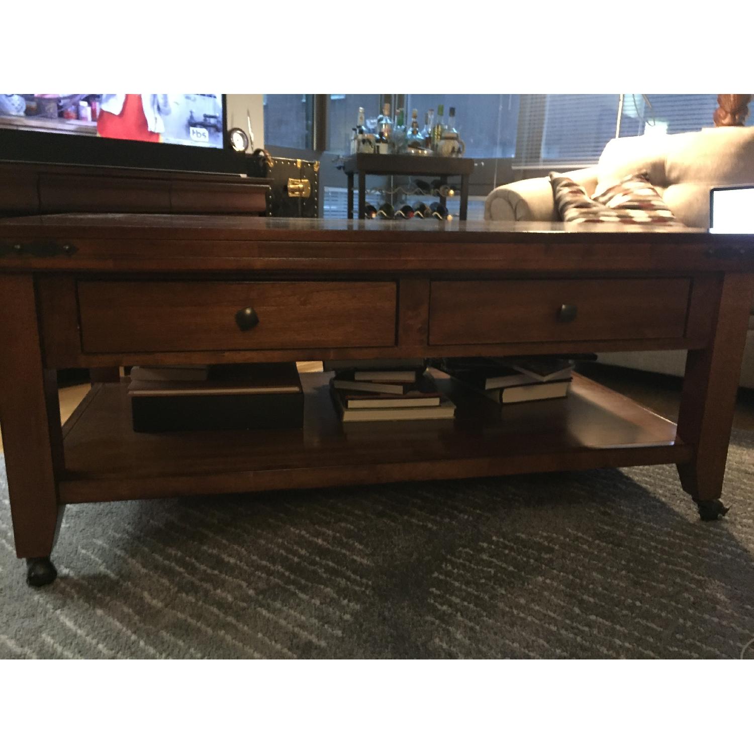 Bob's Wooden Coffee Table + Side Table - image-1