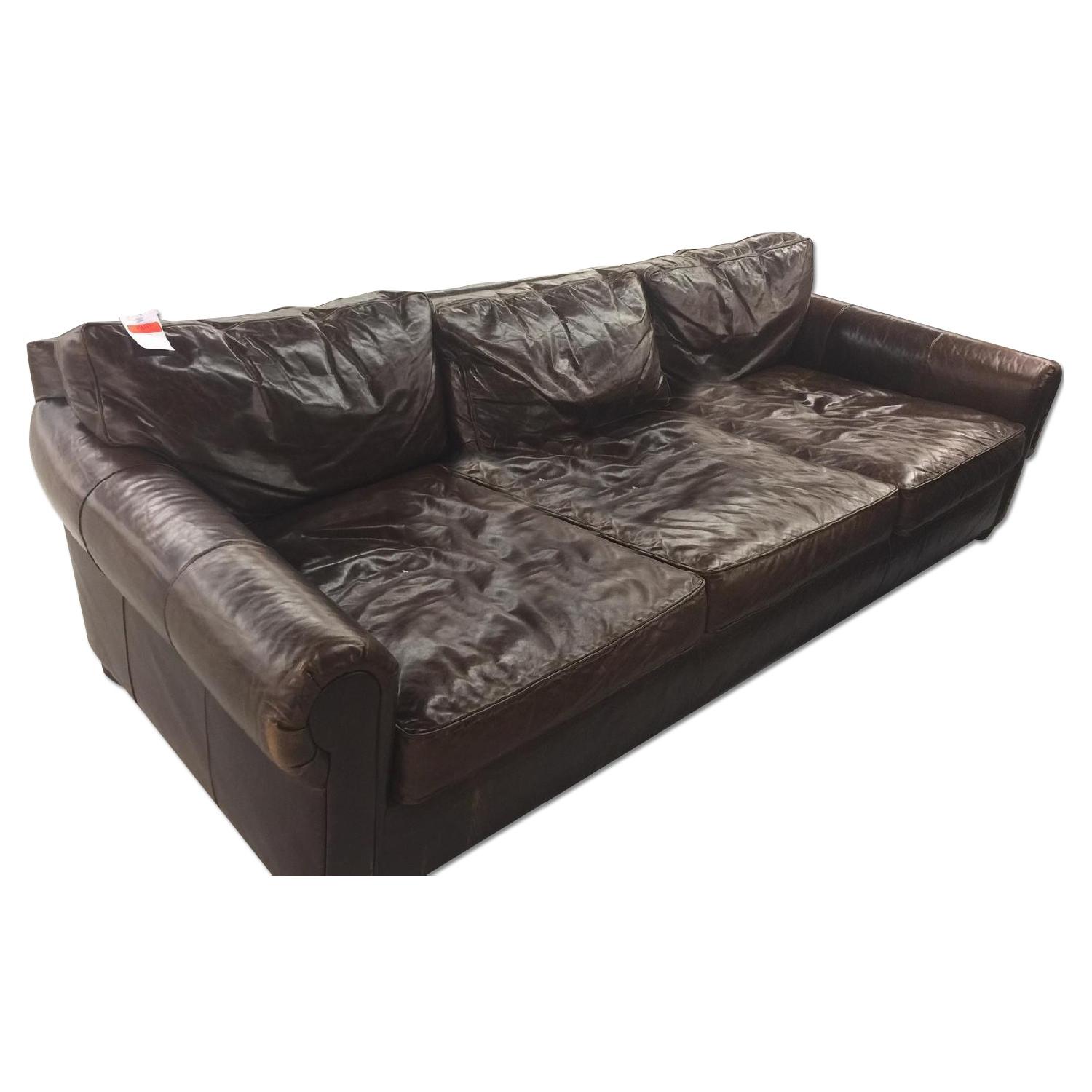 Restoration Hardware Lancaster Sofa In Italian Brompton Cocoa