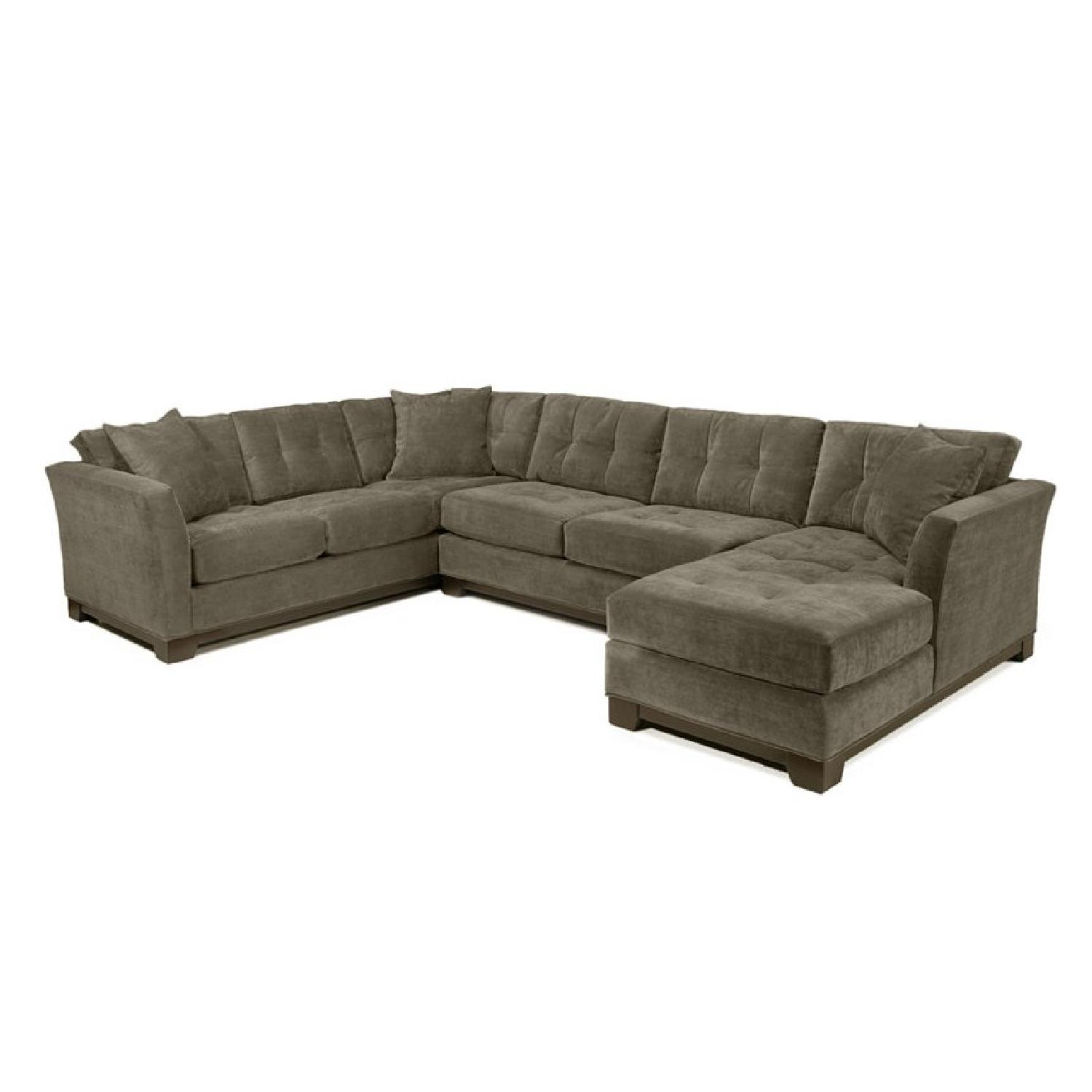 Macy's Elliot Fabric Microfiber 3-Piece Chaise Sectional Sofa - image-1