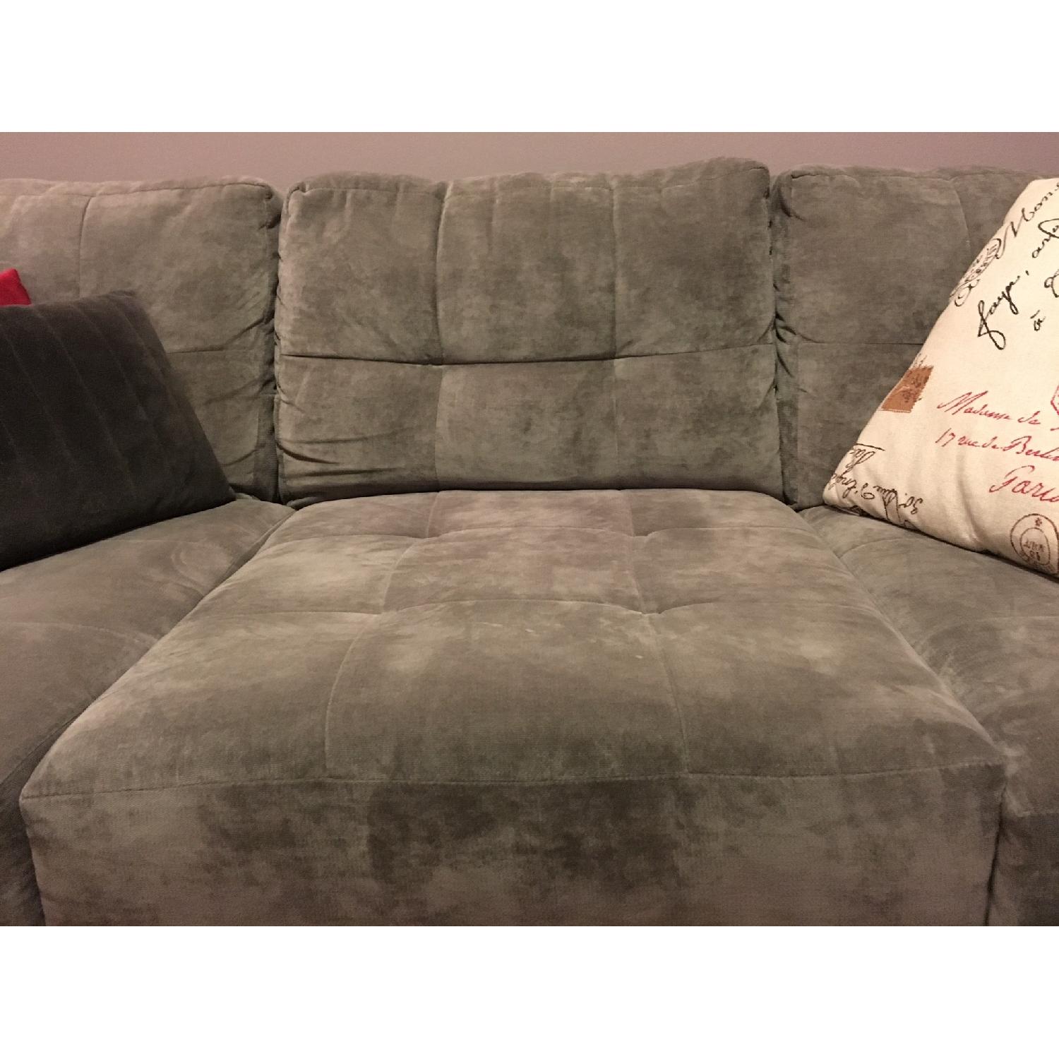 Macy's Elliot Fabric Microfiber 3Piece Chaise Sectional Sofa AptDeco