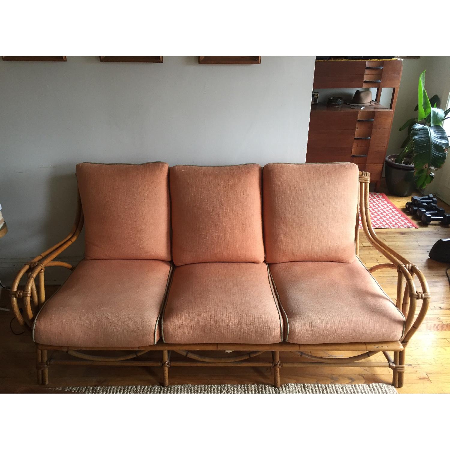 Vintage Heywood Wakefield Bamboo Sofa - image-2