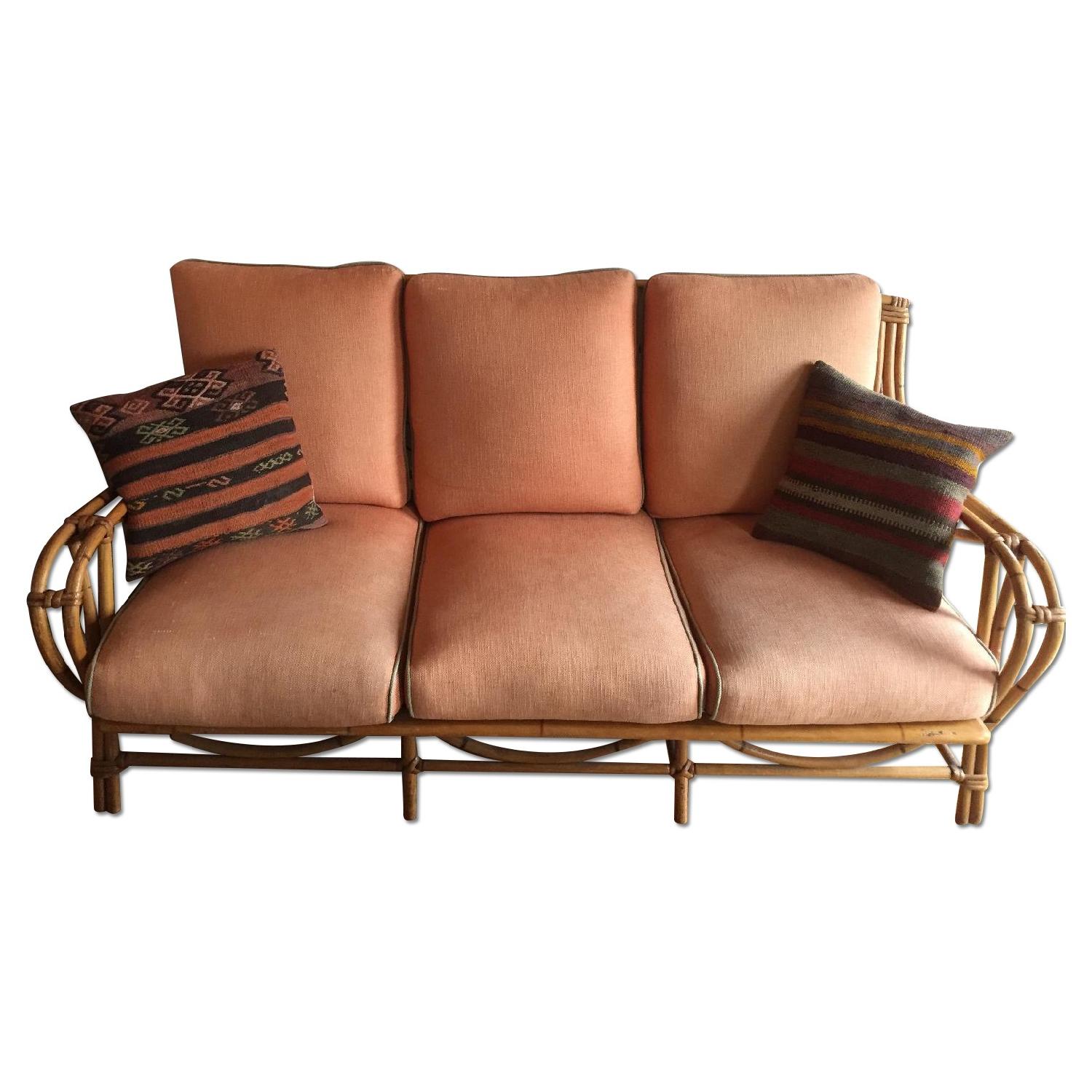 Vintage Heywood Wakefield Bamboo Sofa - image-0