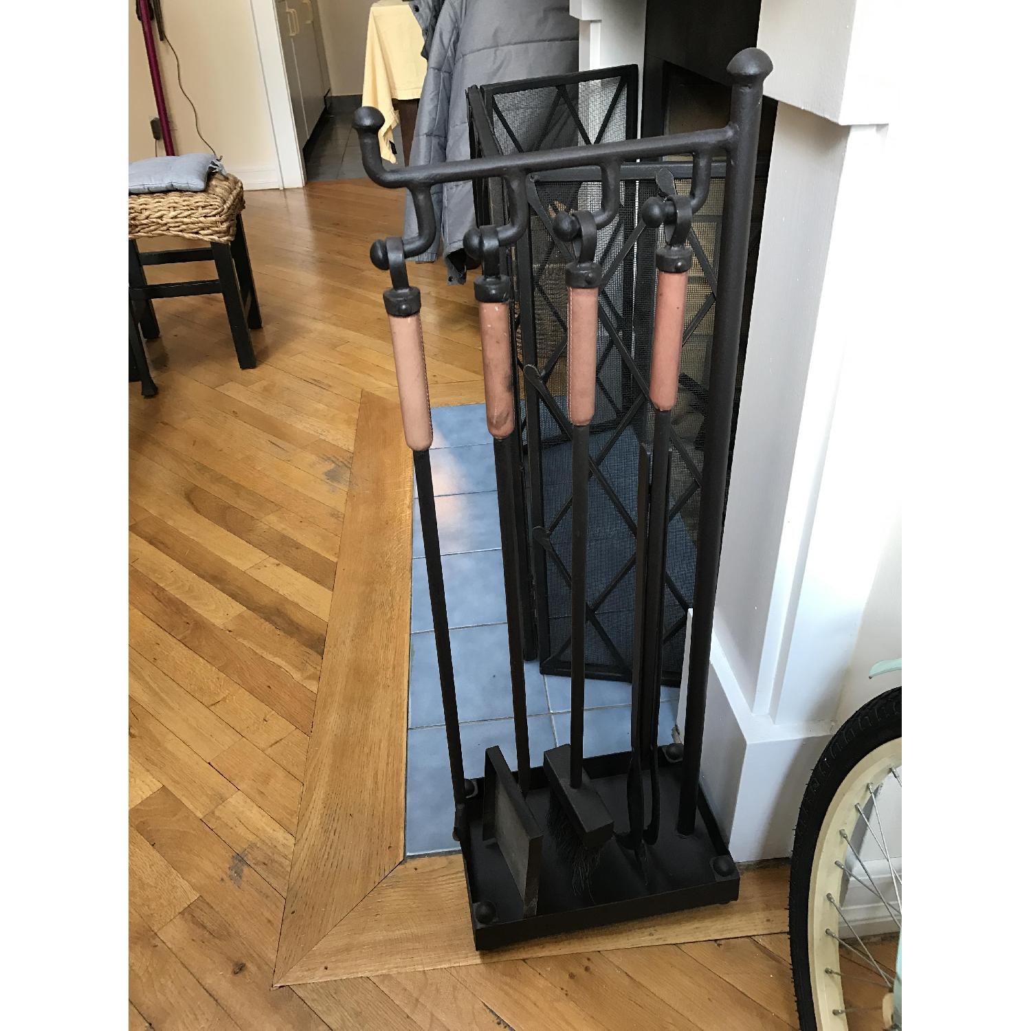Pottery Barn Industrial Fireplace Tool Set - image-2