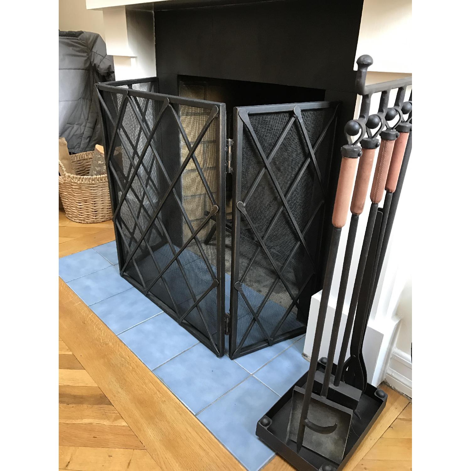 Pottery Barn Industrial Fireplace Tool Set - image-3