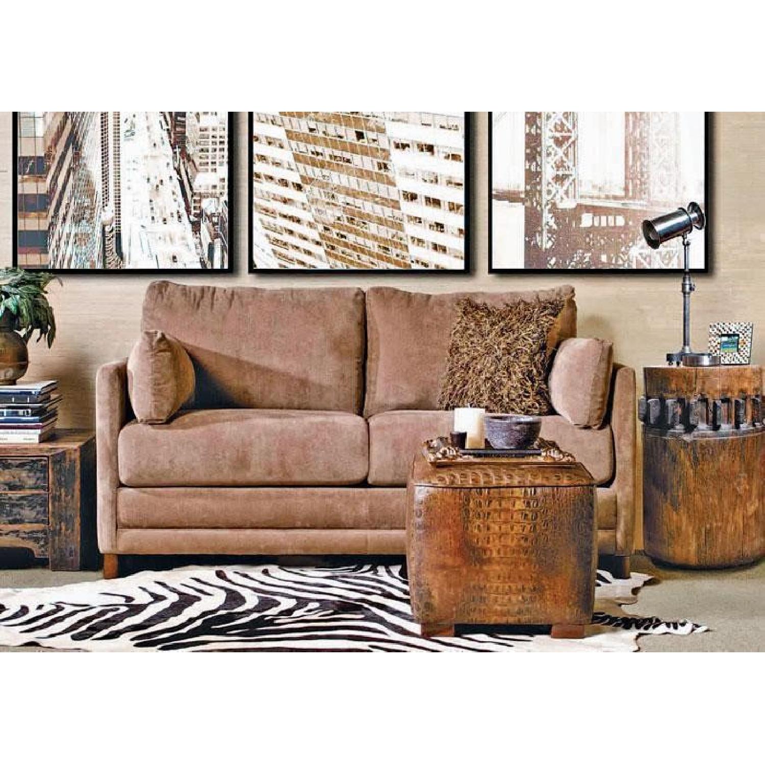 Jennifer Convertibles Corduroy FullSized PullOut Sofa AptDeco