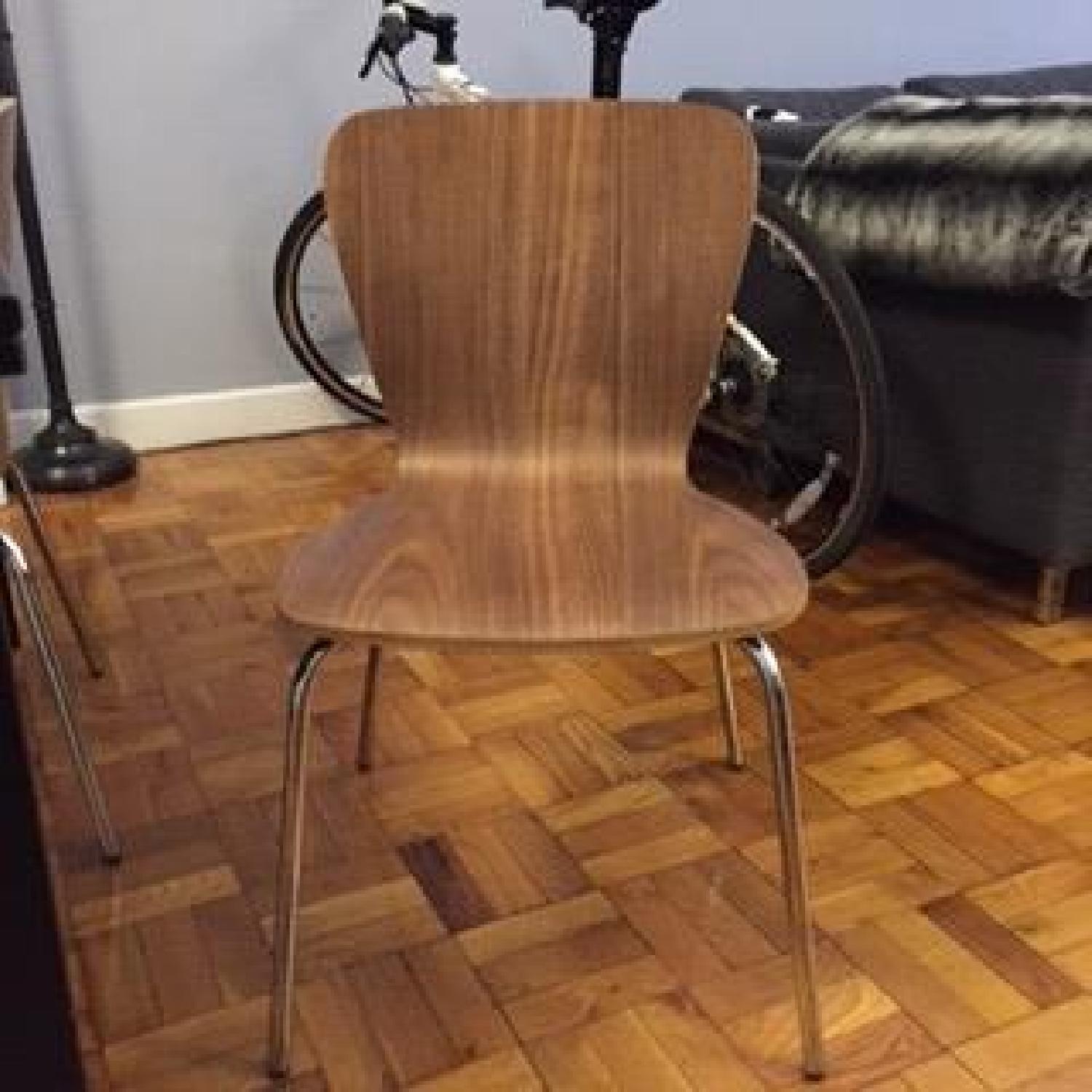 Crate & Barrel Table w/ 4 West Elm Scoop Back Chairs - image-3