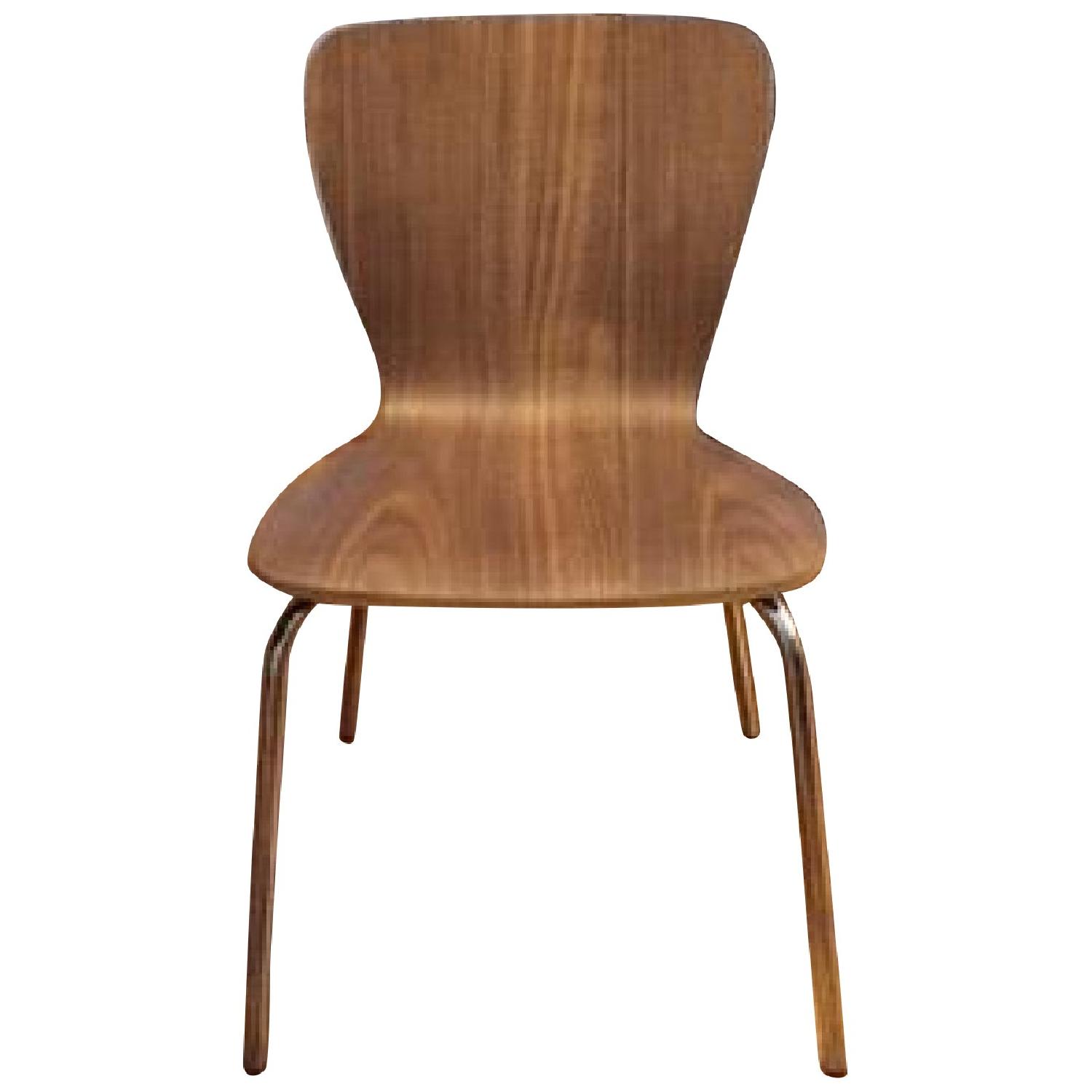 Crate & Barrel Table w/ 4 West Elm Scoop Back Chairs - image-4