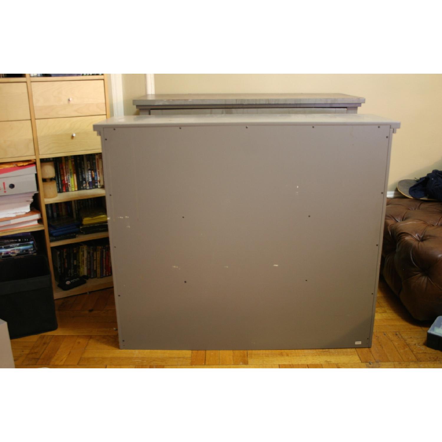 Crate & Barrel Grey 2 Piece Sideboard Cabinet - image-7