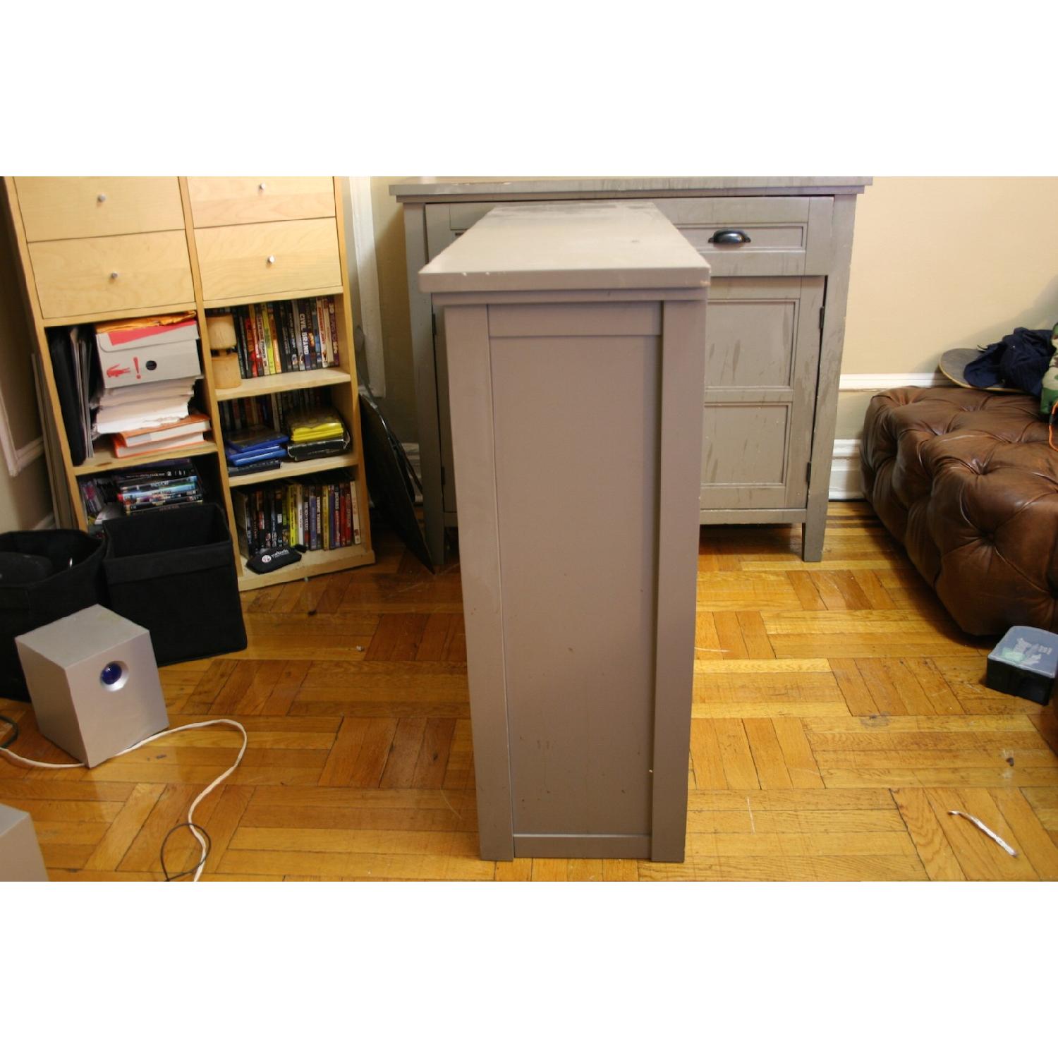Crate & Barrel Grey 2 Piece Sideboard Cabinet - image-8