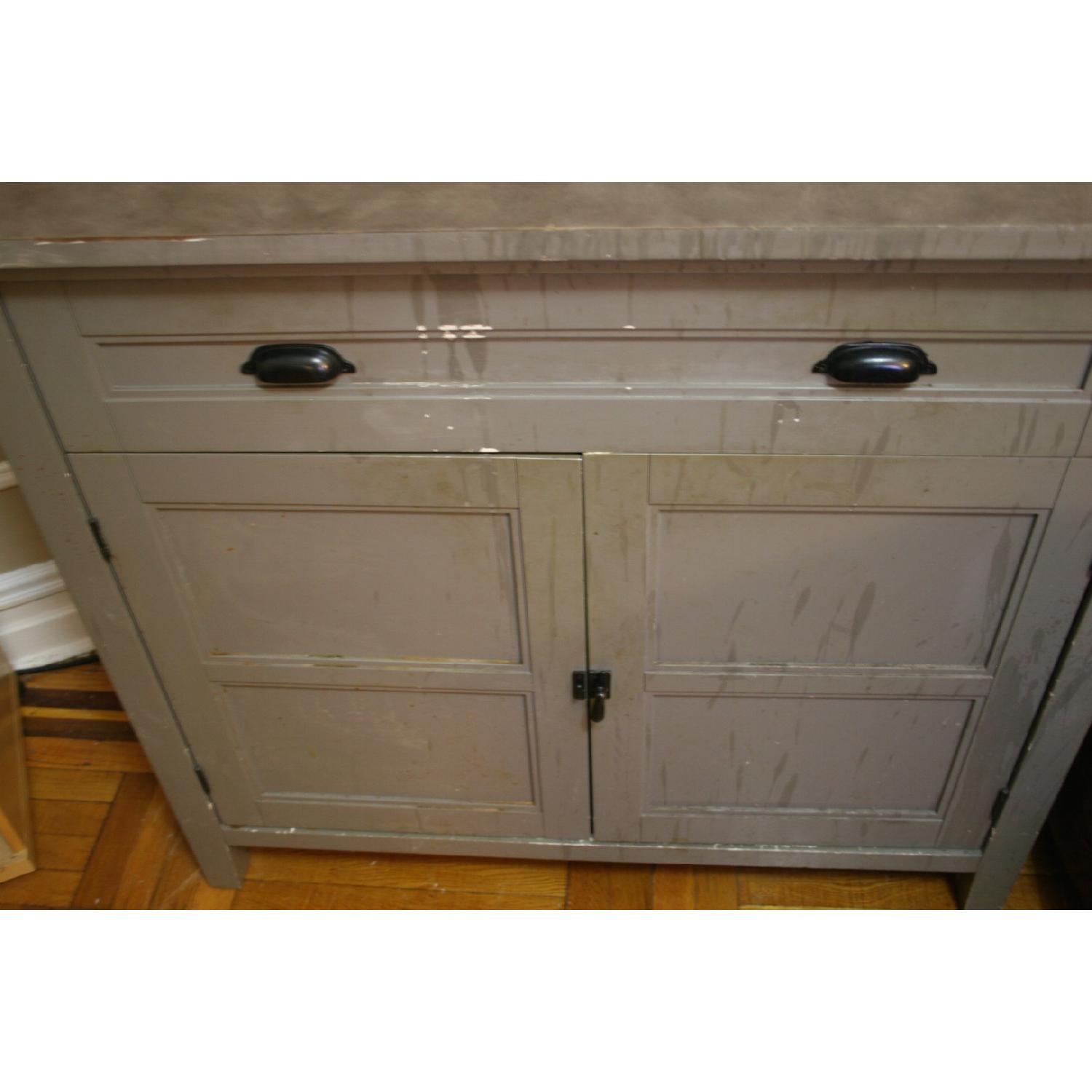 Crate & Barrel Grey 2 Piece Sideboard Cabinet - image-9