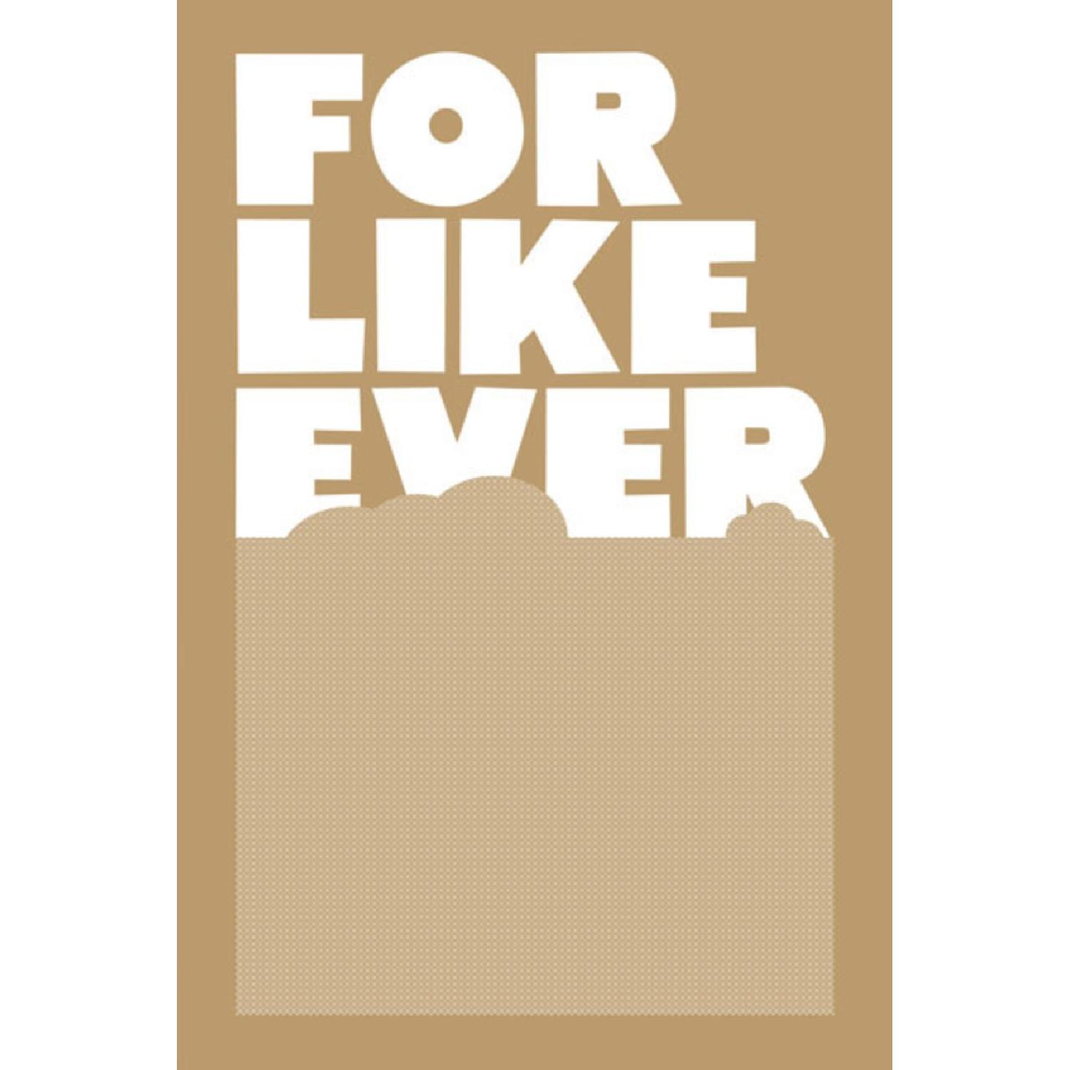 Super Rual For Like Never Mettalic Gold Print in White Frame - image-1