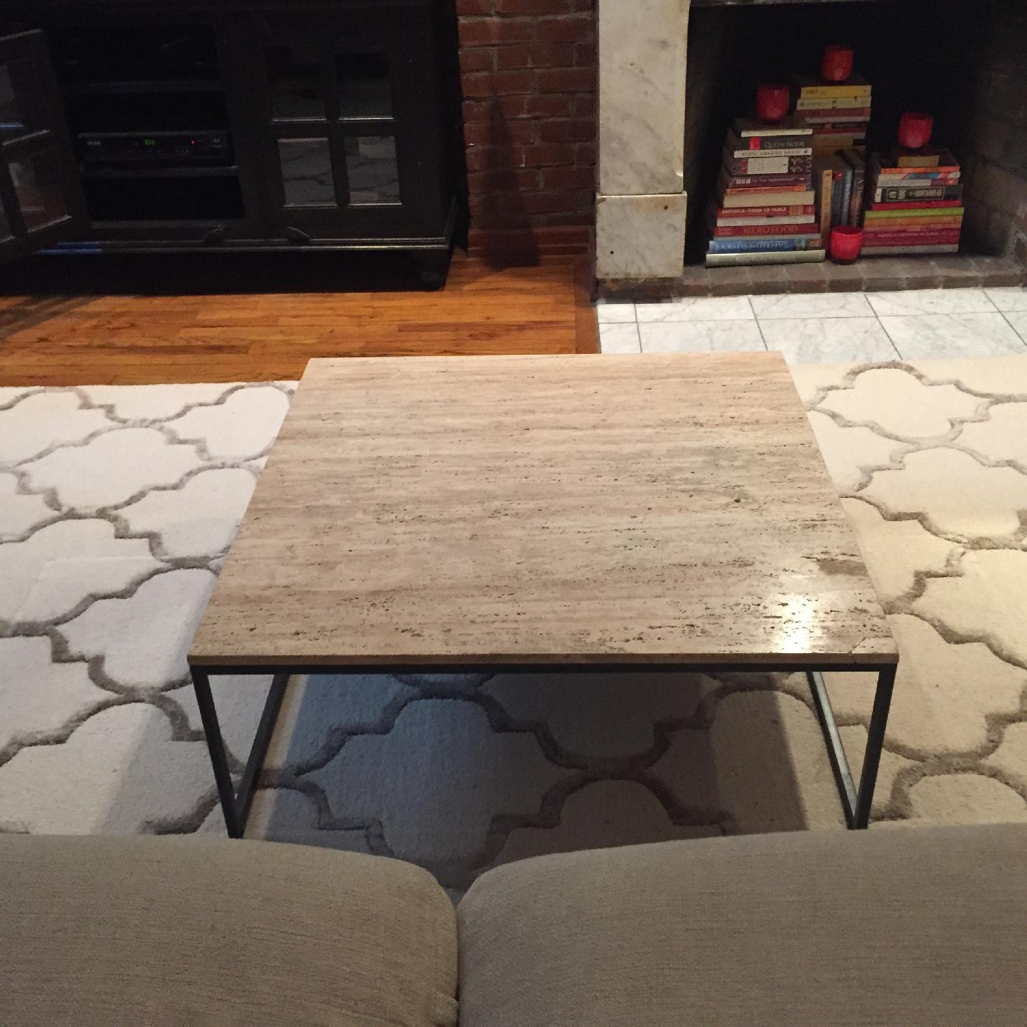 West Elm Granite Coffee Table AptDeco