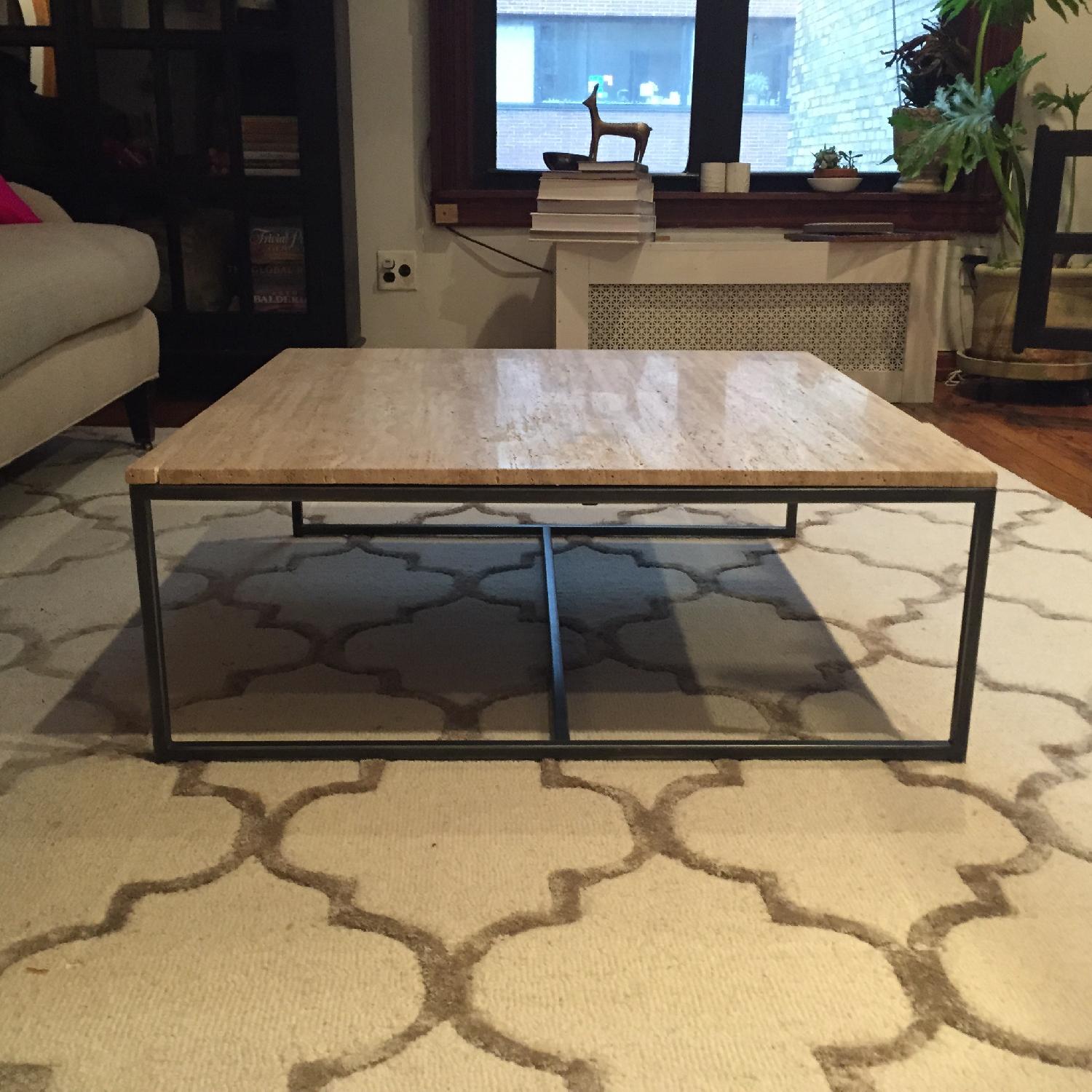 West Elm Granite Coffee Table AptDeco