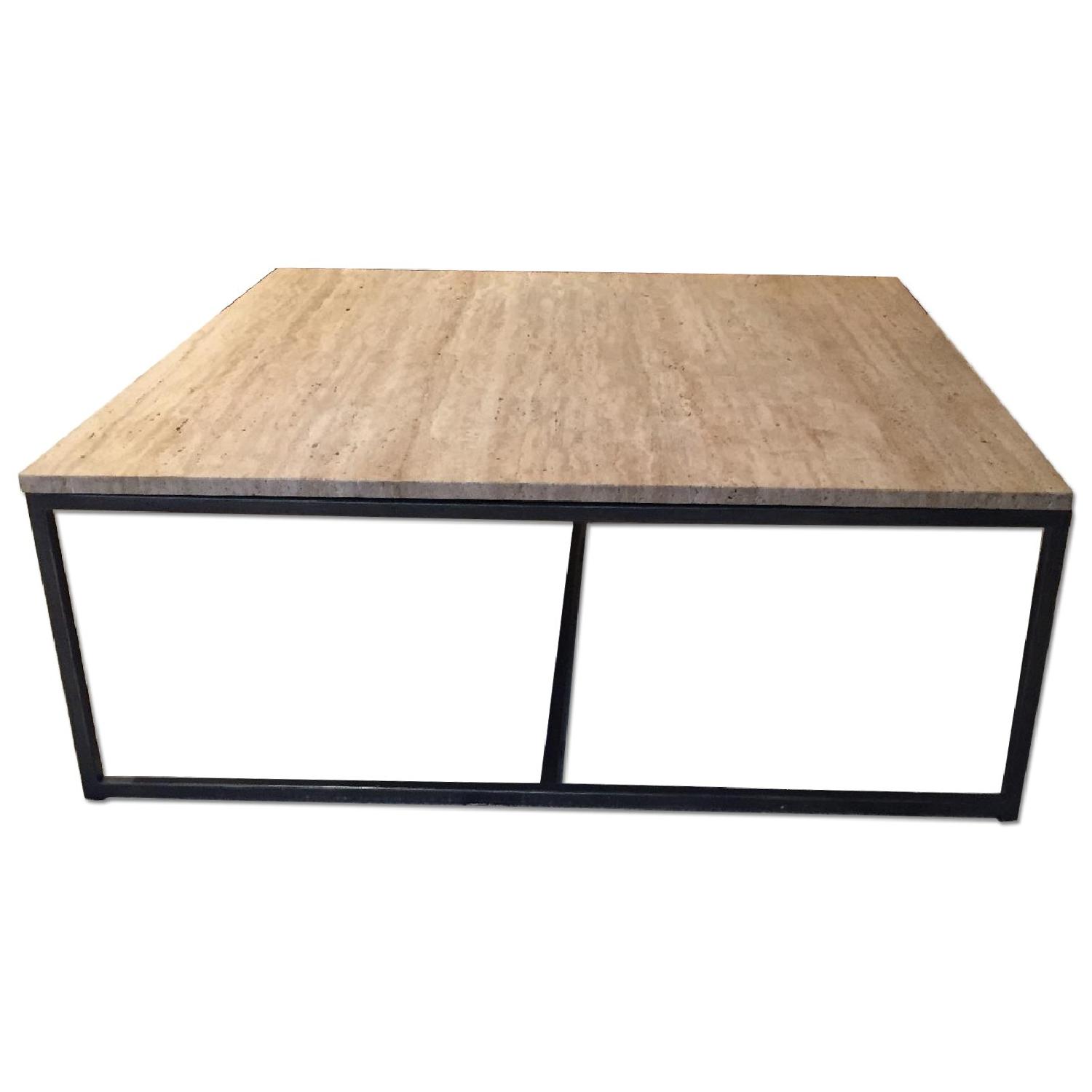 West Elm Granite Coffee Table - image-0