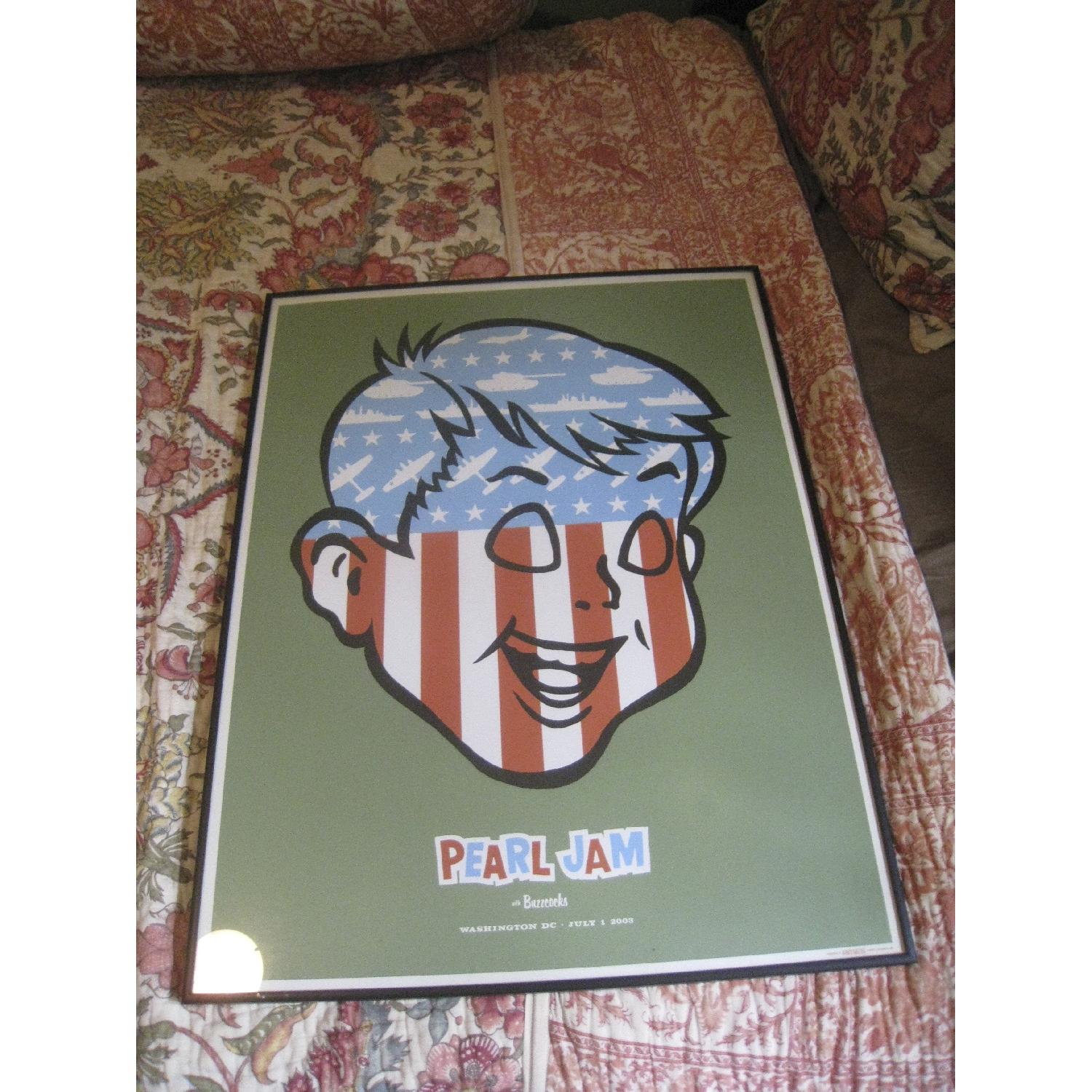 Vintage Framed Pearl Jam Poster by Ames - image-1