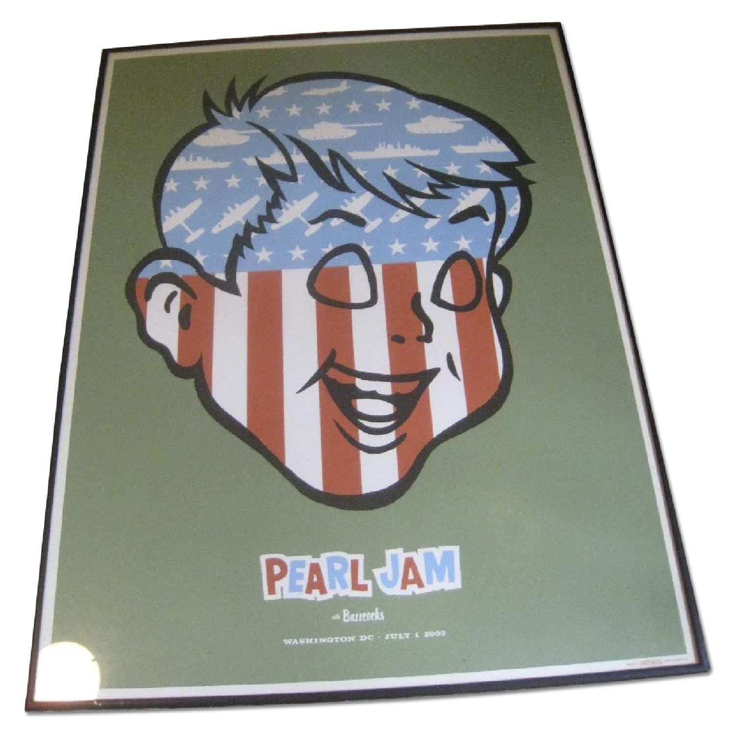 Vintage Framed Pearl Jam Poster by Ames - image-0