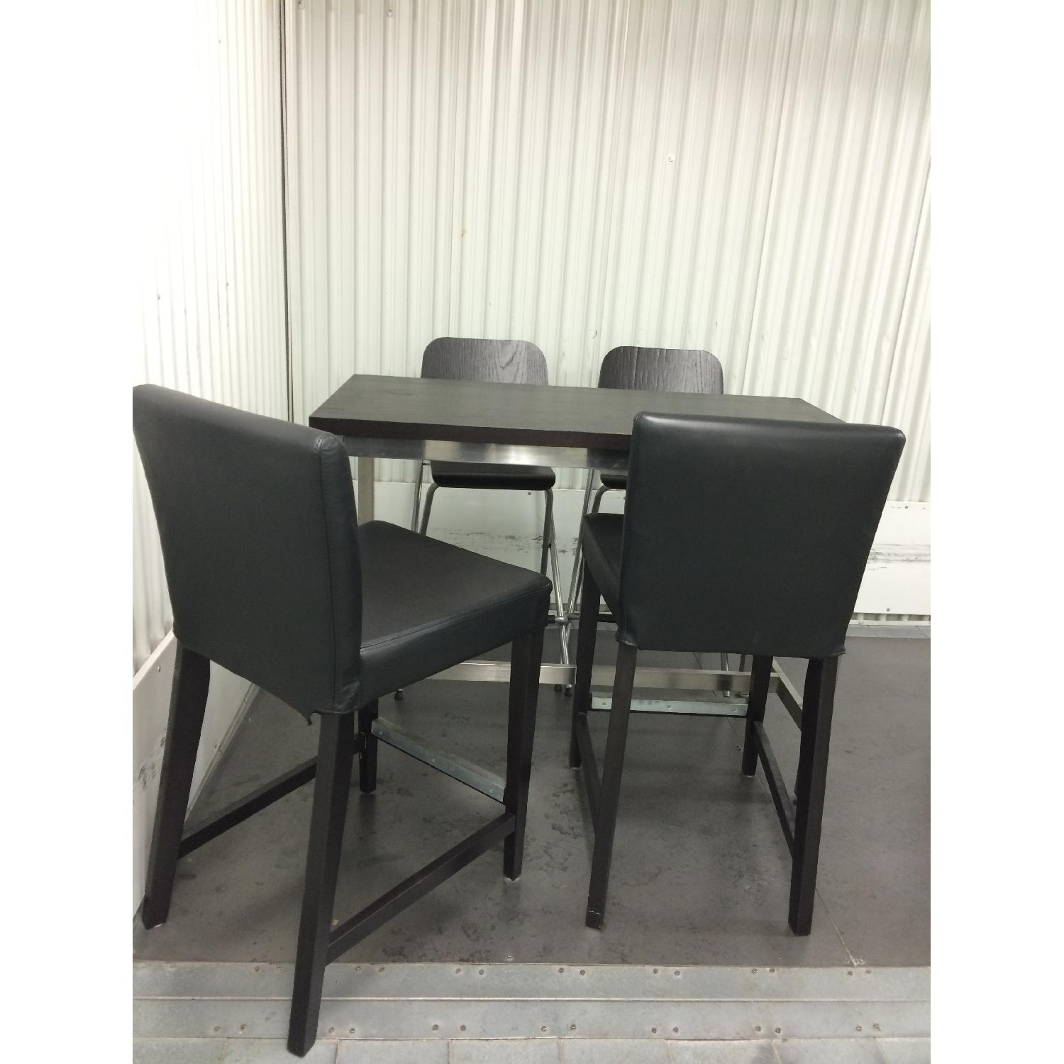 Ikea Bar Table w/ 2 Stools - image-2