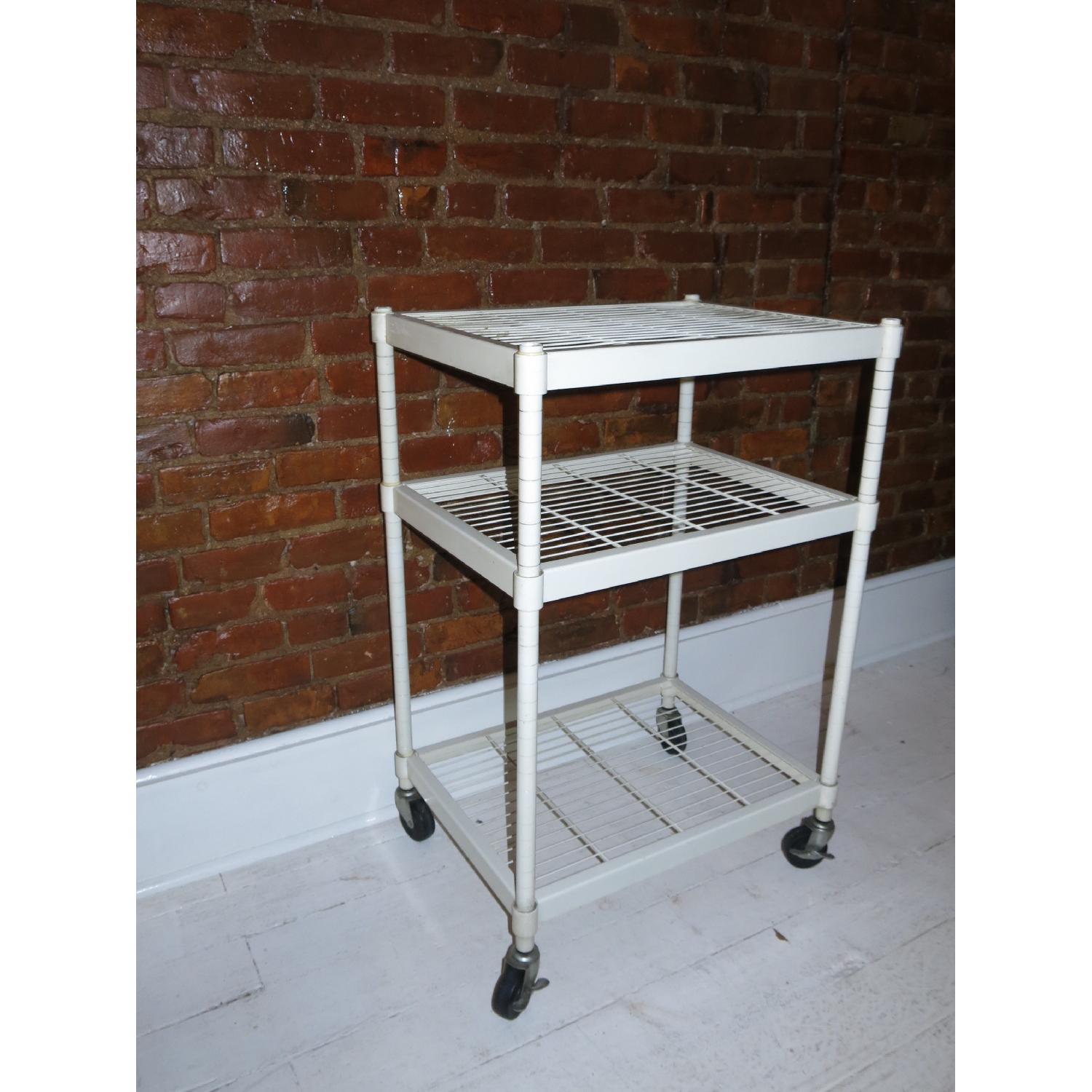 Container Store White Storage Racks - Set of 2 - image-2