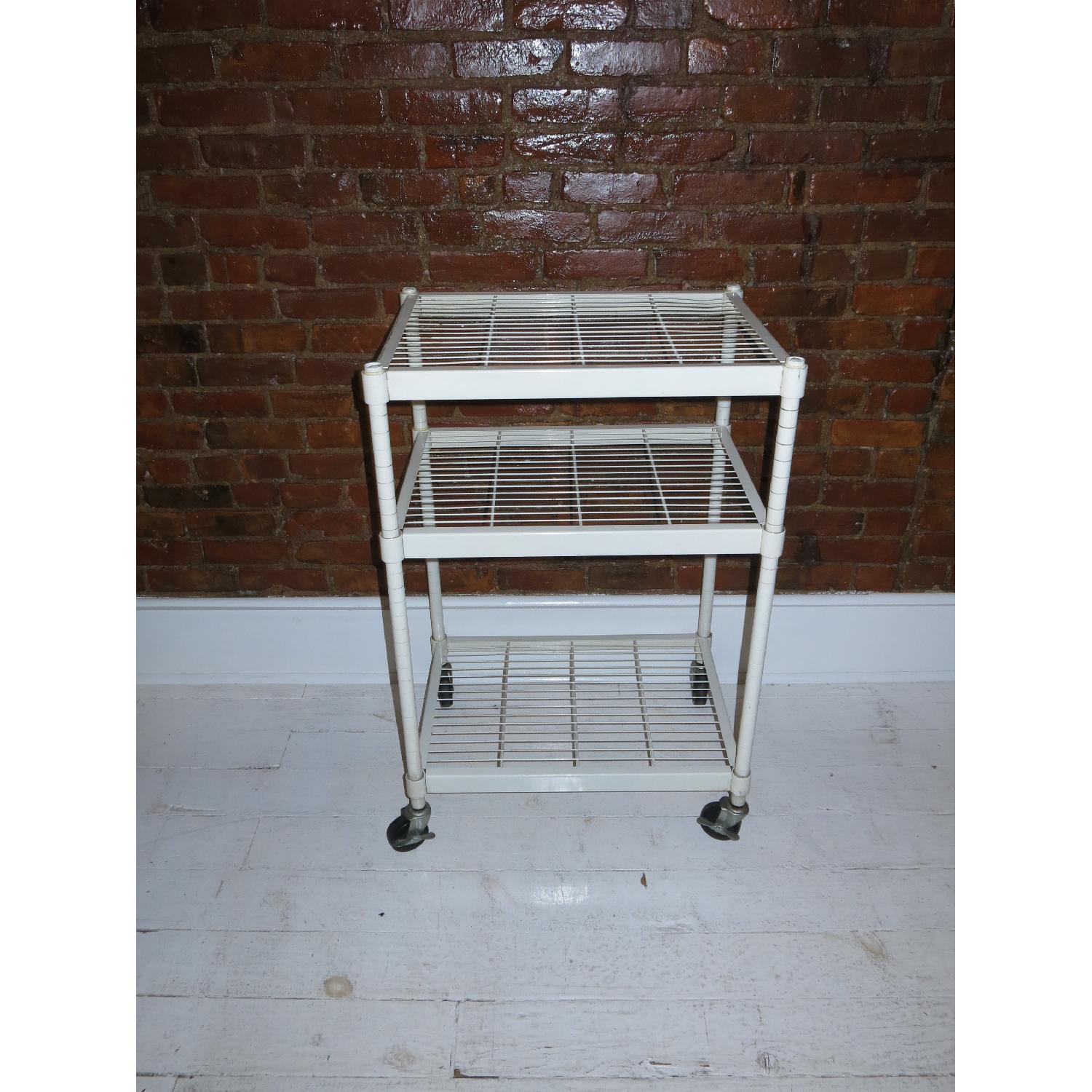 Container Store White Storage Racks - Set of 2 - image-3