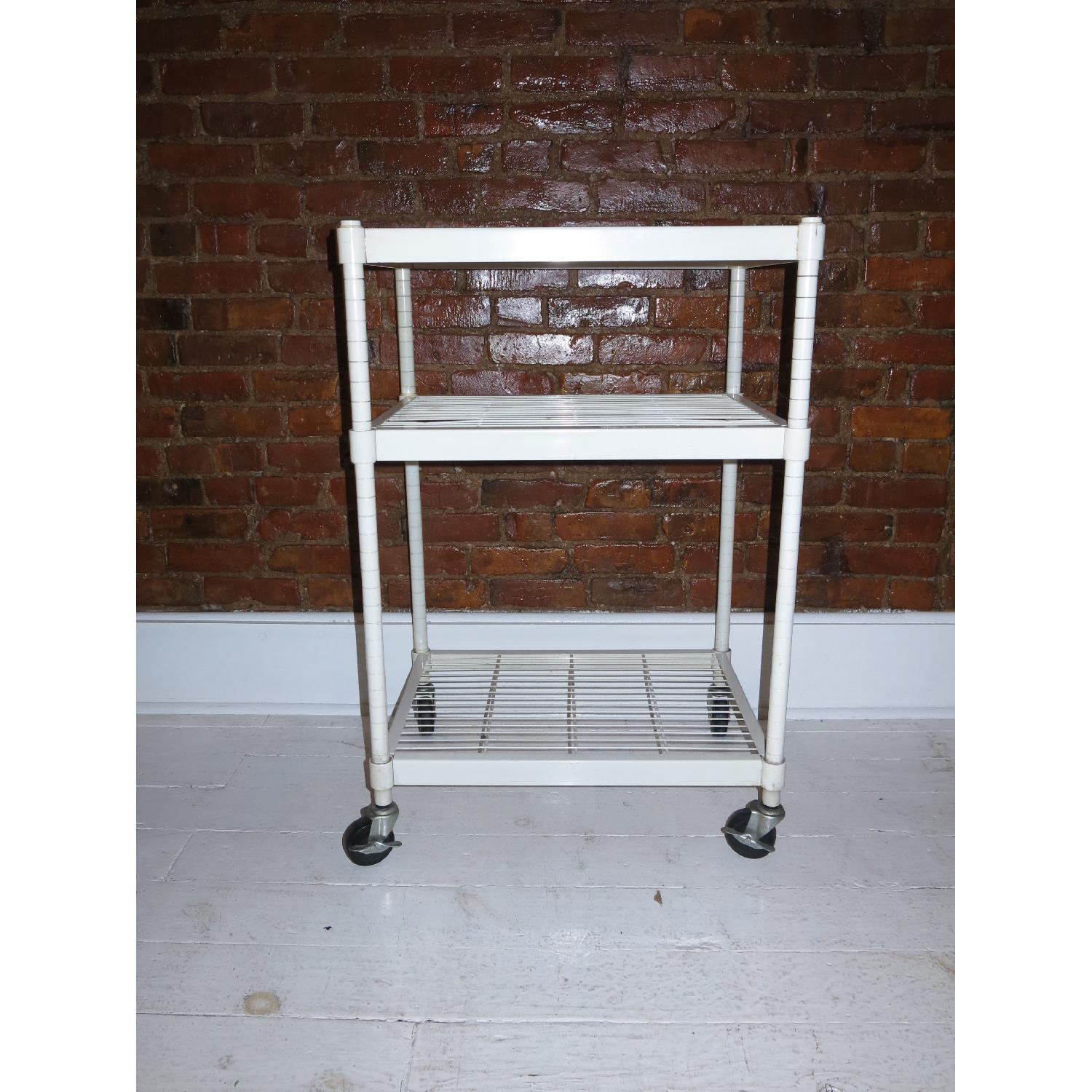 Container Store White Storage Racks - Set of 2 - image-4