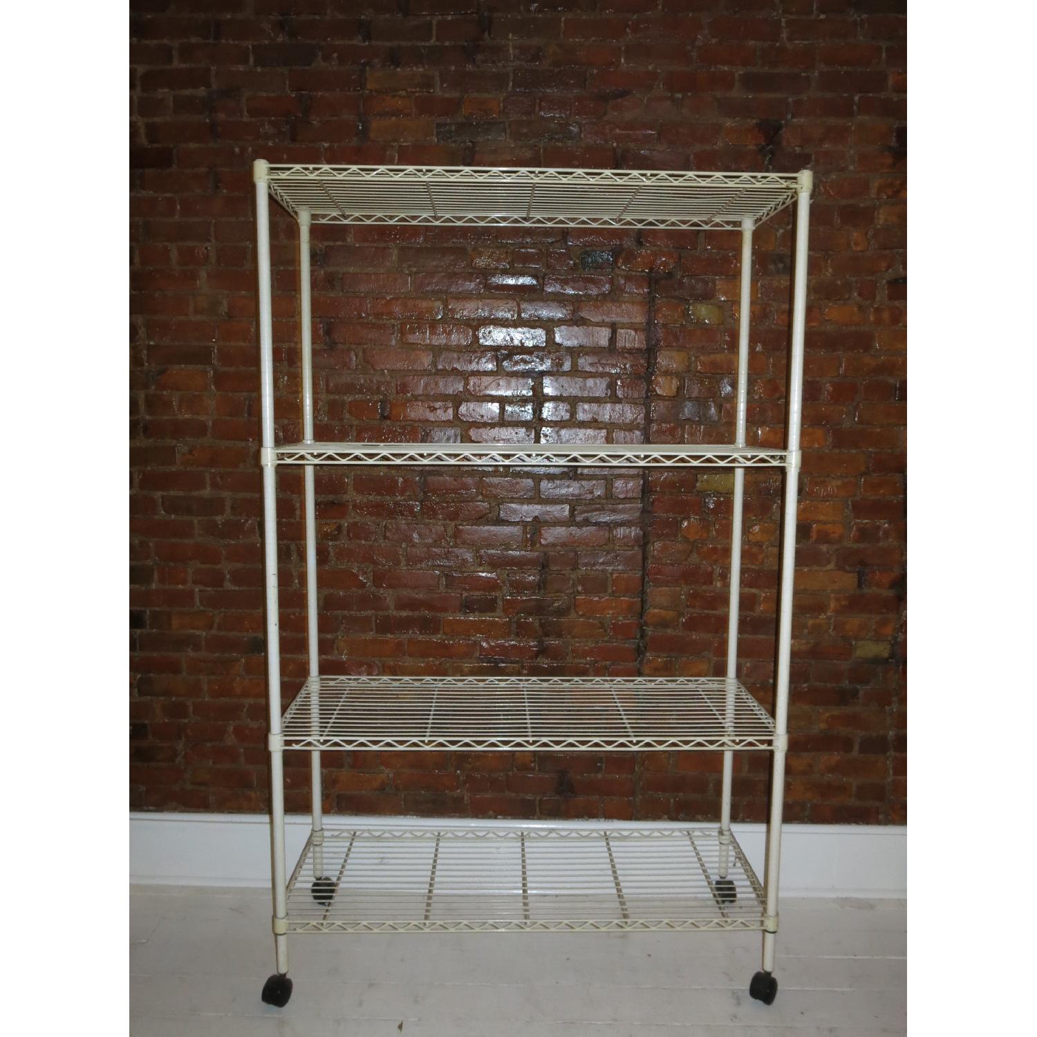 Container Store White Storage Racks - Set of 2 - image-8