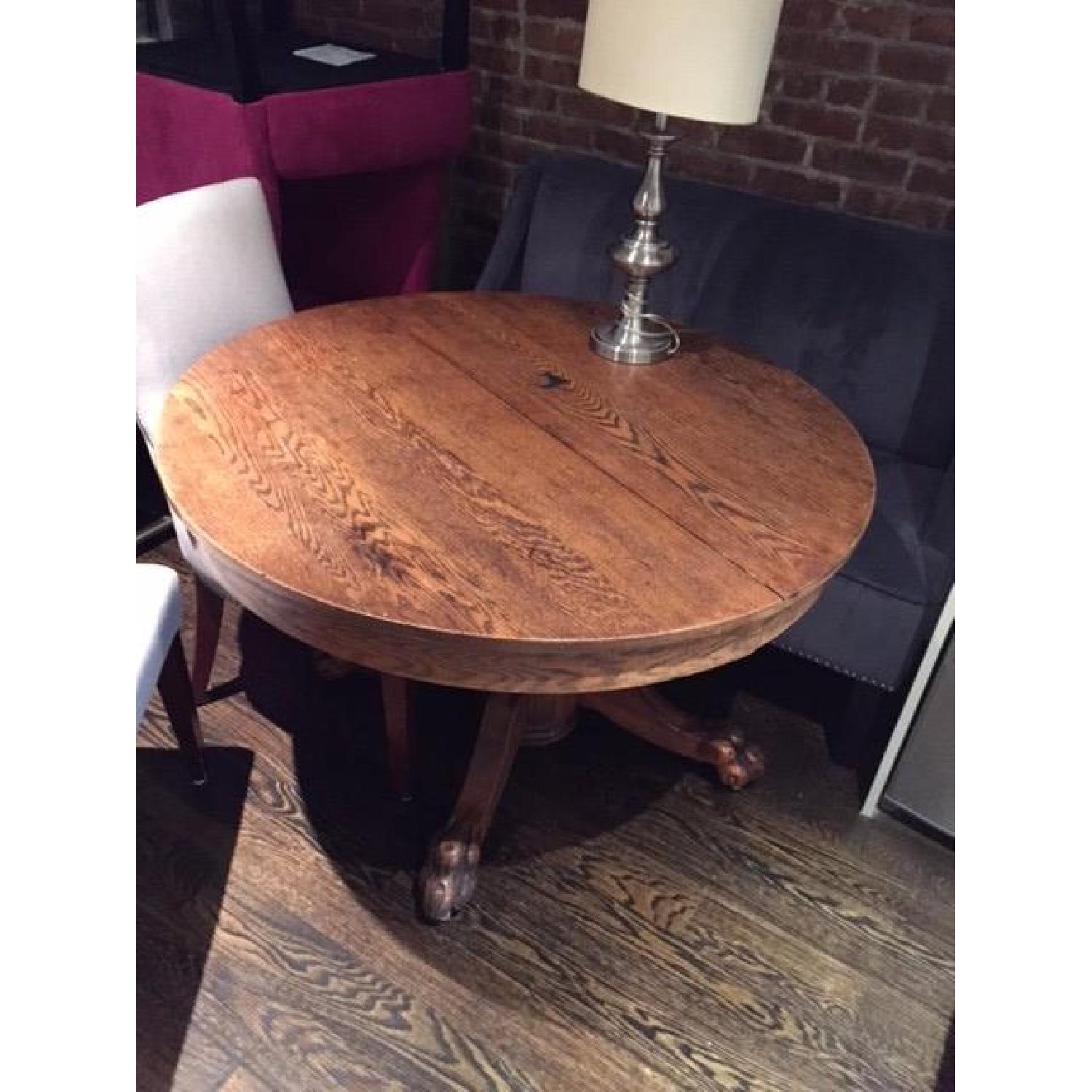 Antique Claw Foot Walnut Table - image-4