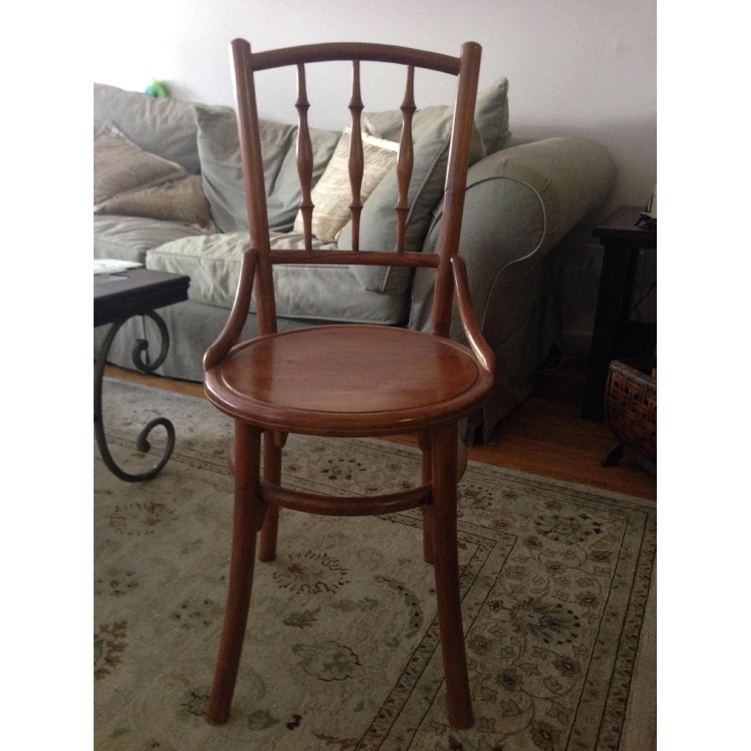 Teak Wood Vanity Chair AptDeco