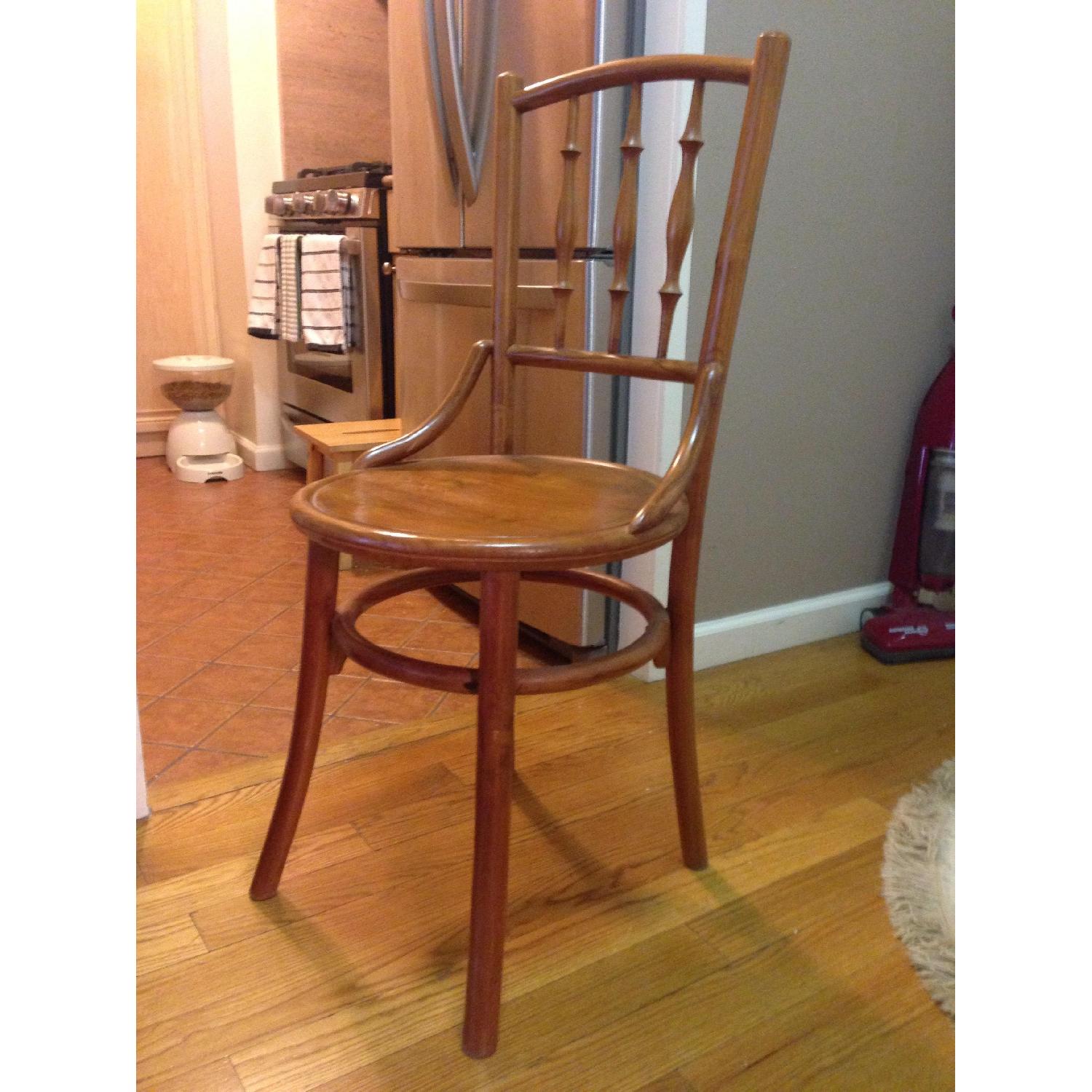 Teak Wood Vanity Chair - image-2