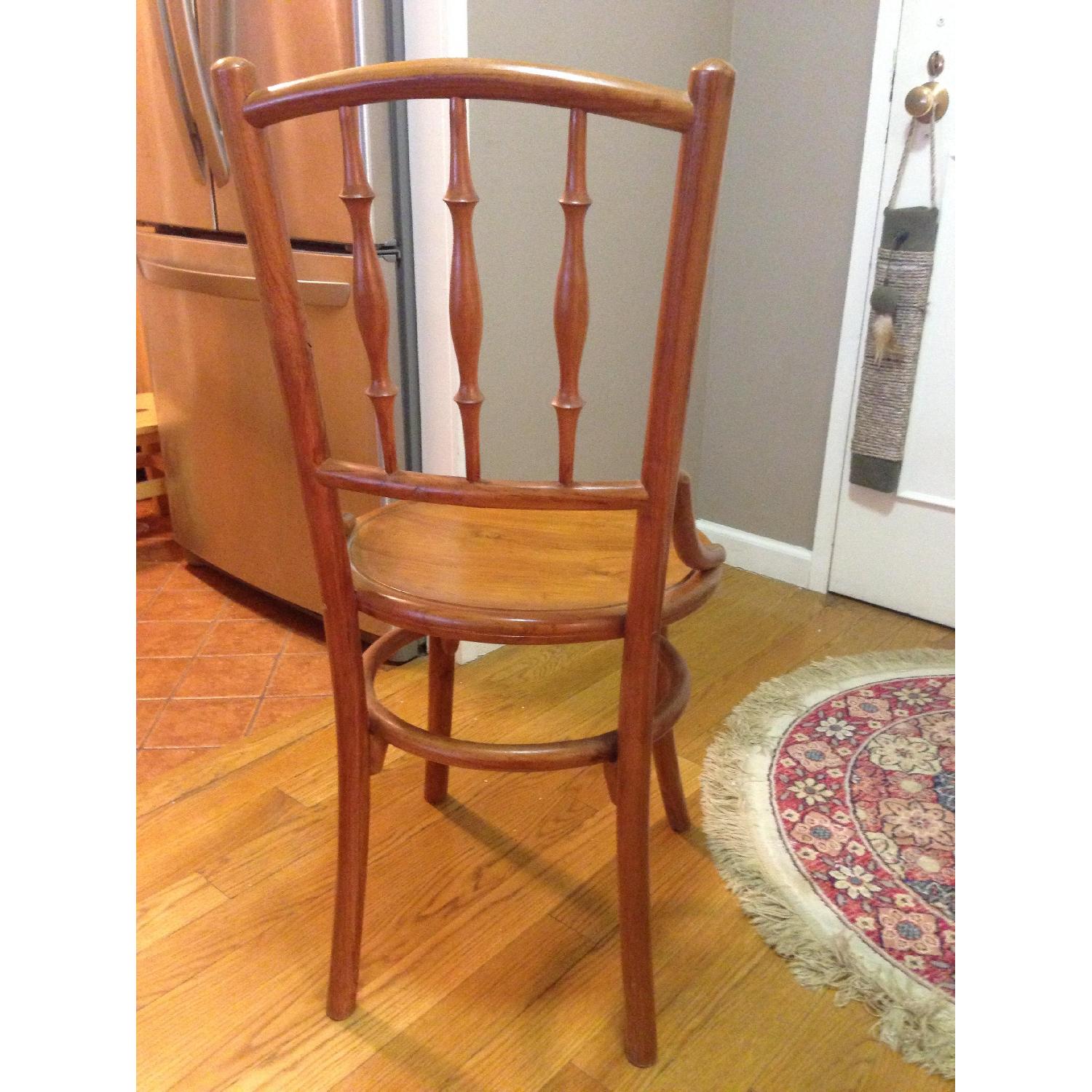 Teak Wood Vanity Chair - image-3