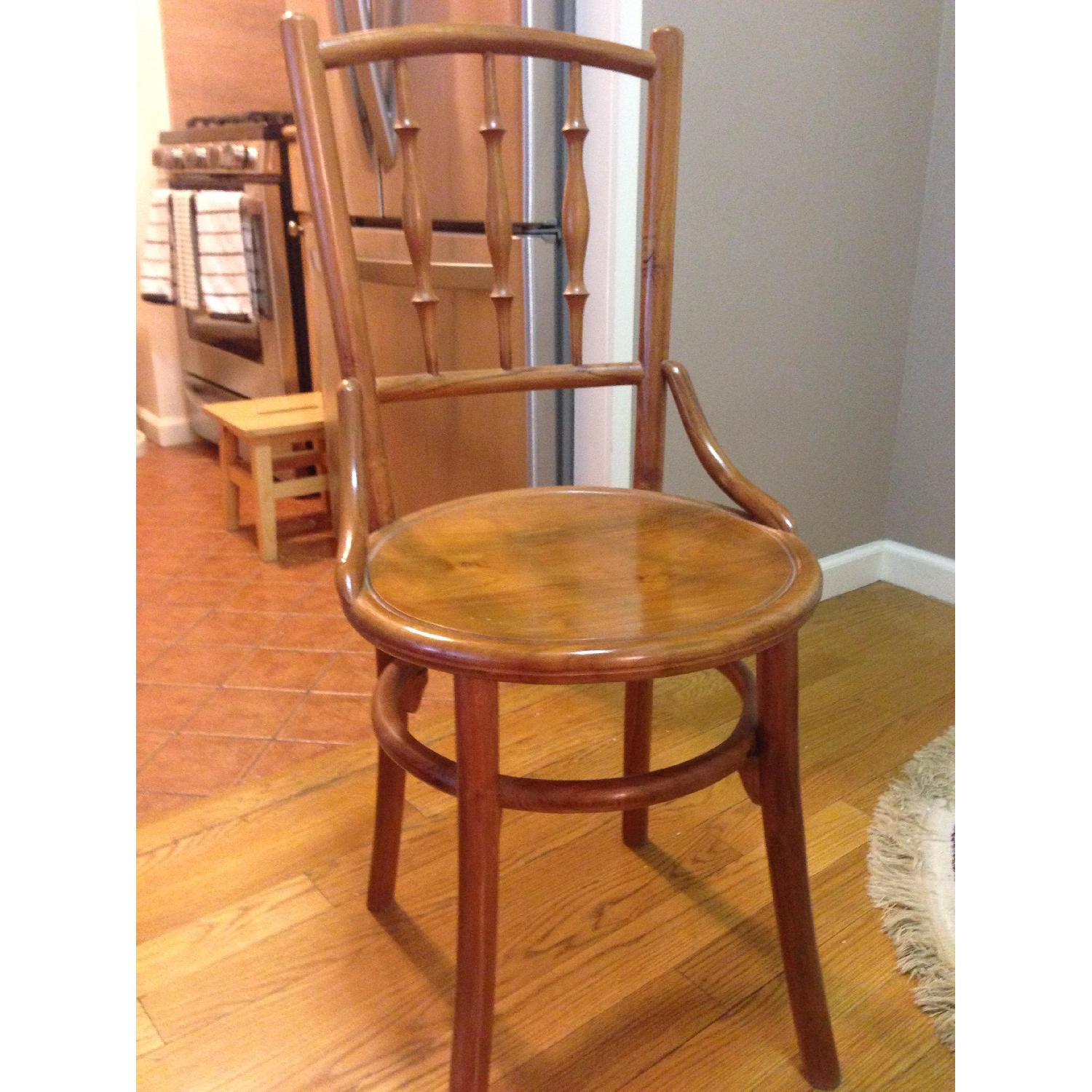 Teak Wood Vanity Chair - image-4