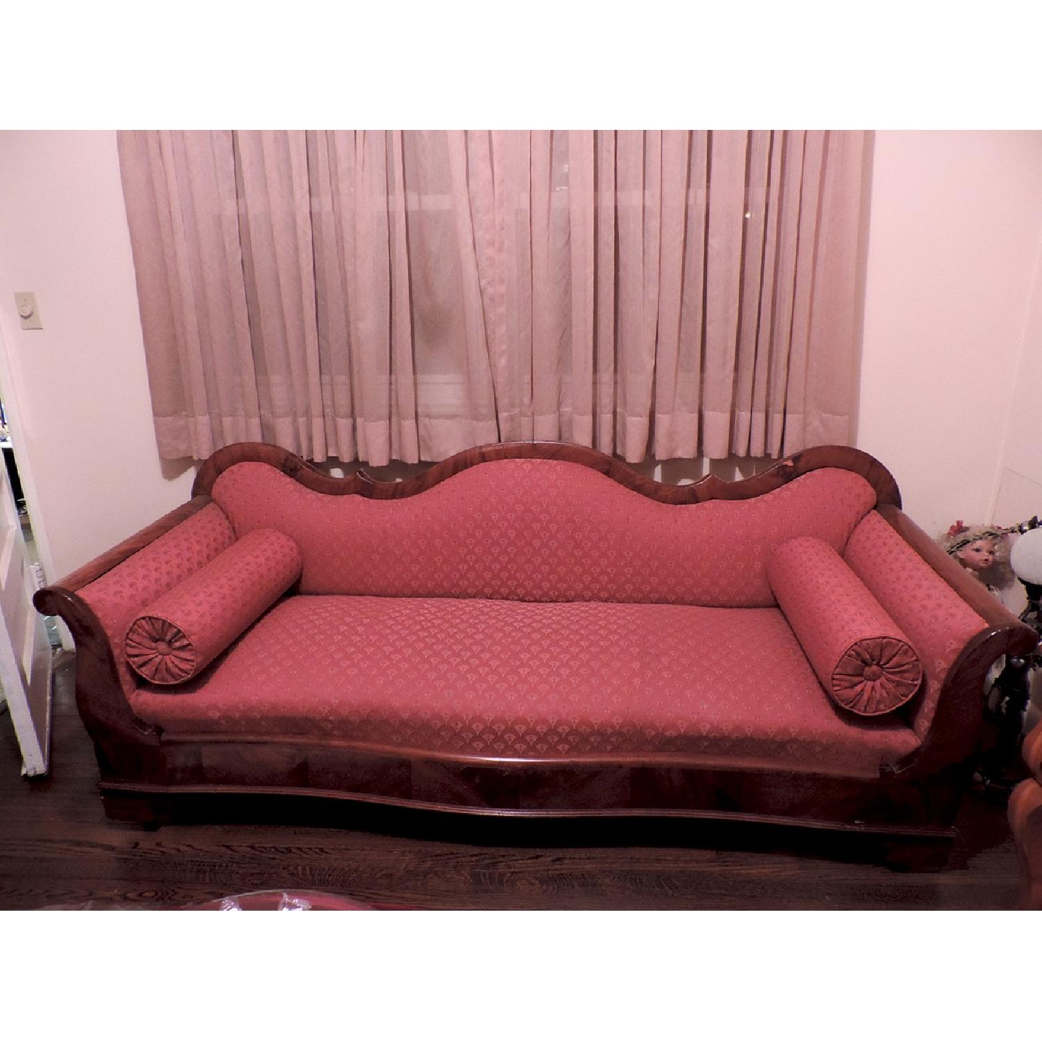 Antique Art Deco Sofa on Wheels - image-1