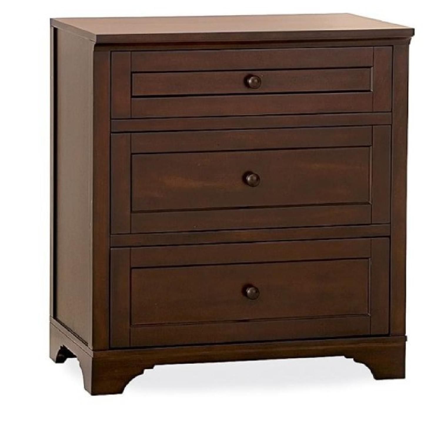 Pottery Barn Mahogany Wood Storage Dresser - image-1