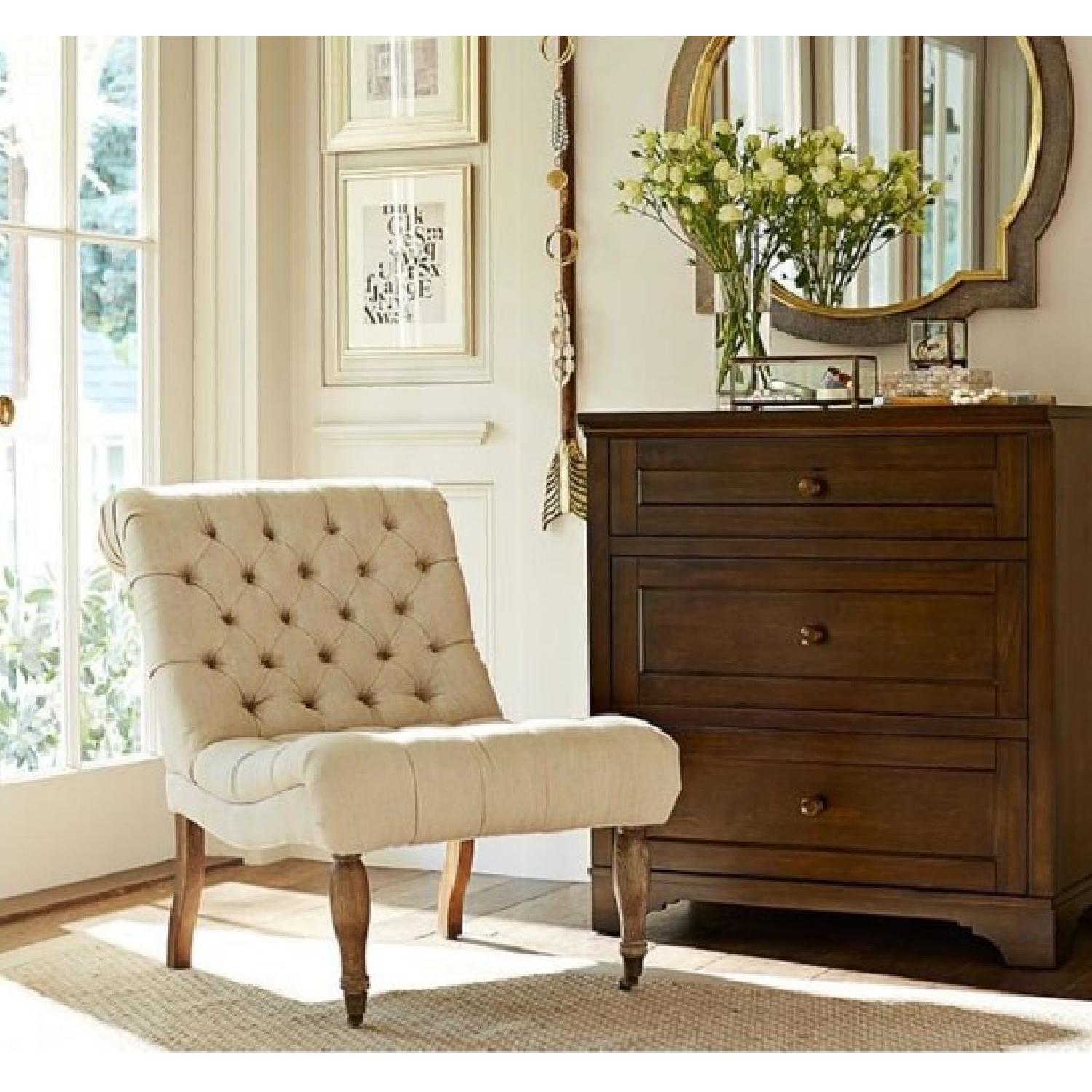 Pottery Barn Mahogany Wood Storage Dresser