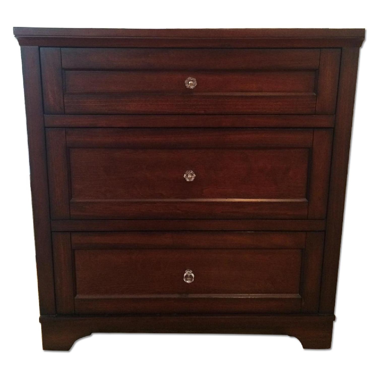 Pottery Barn Mahogany Wood Storage Dresser - Thumbnail 2