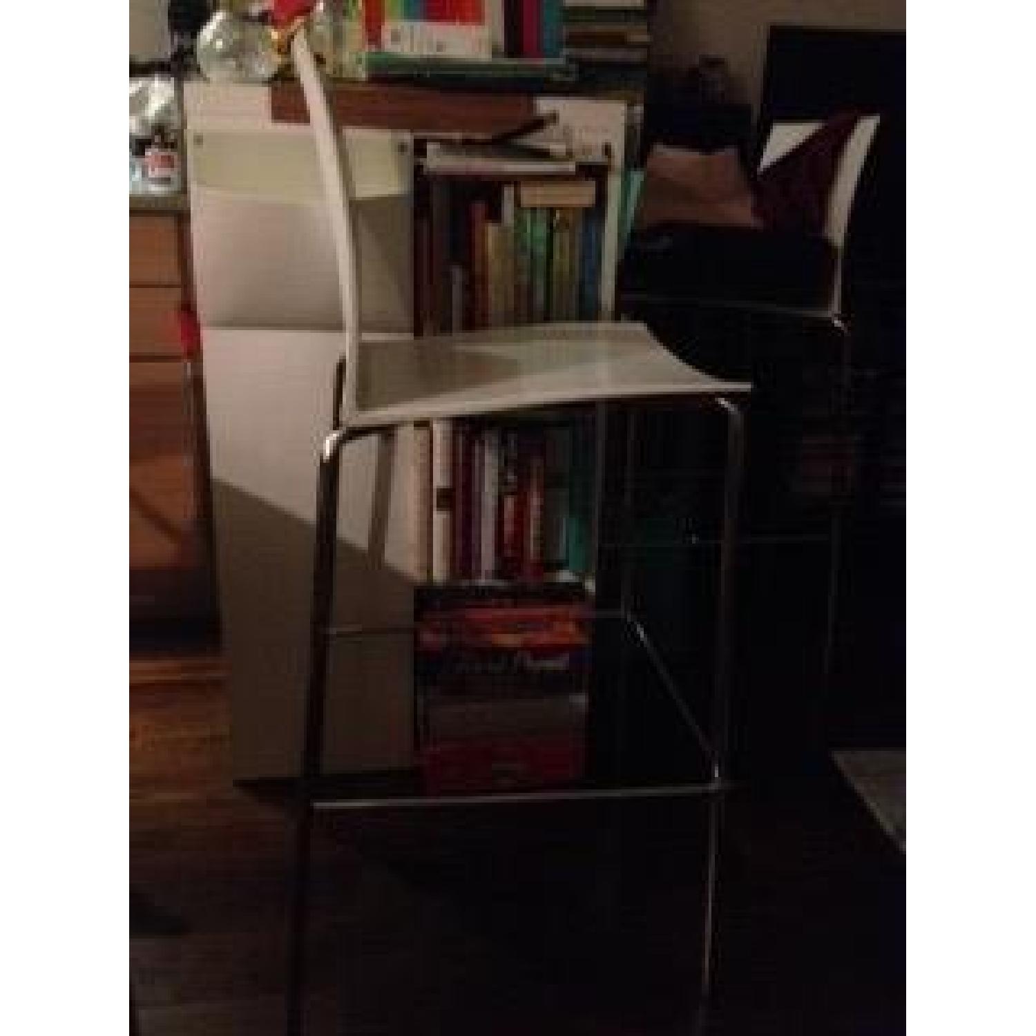CB2 White Stools - Set of 2 - image-2