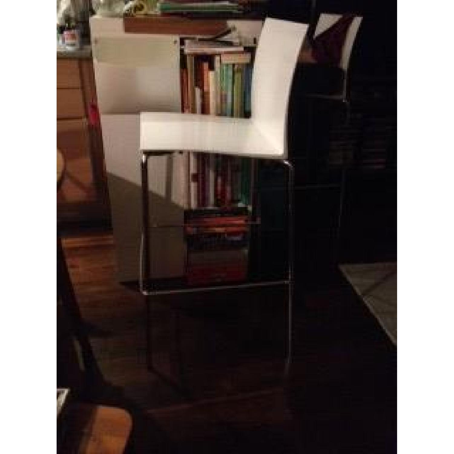 CB2 White Stools - Set of 2 - image-3