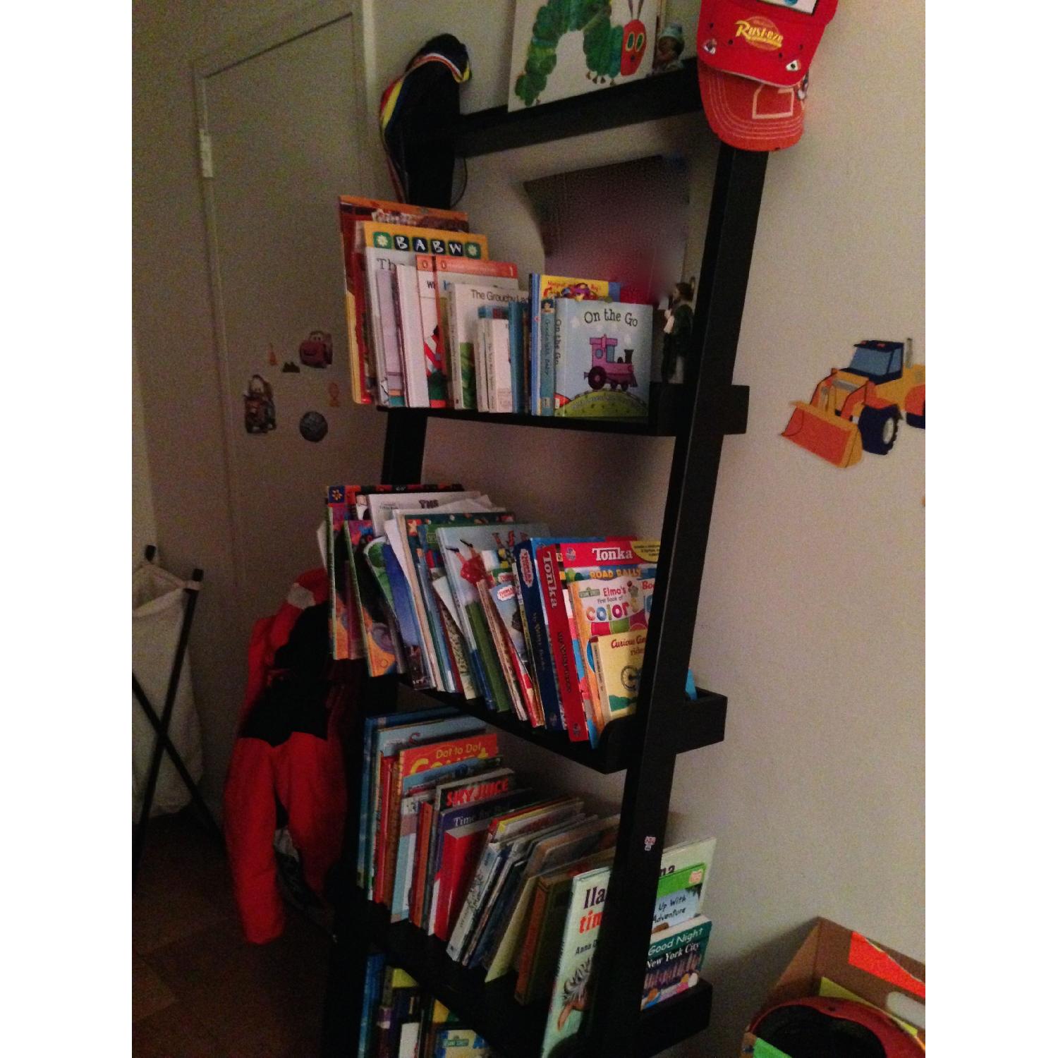 Crate & Barrel Sloan Leaning Bookshelves - Set of 2 - image-1