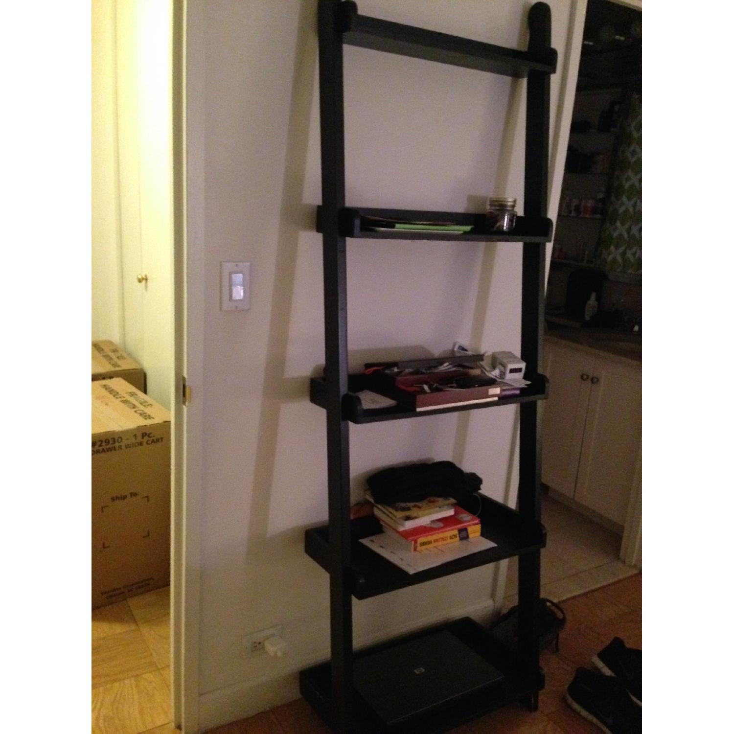 Crate & Barrel Sloan Leaning Bookshelves - Set of 2 - image-3