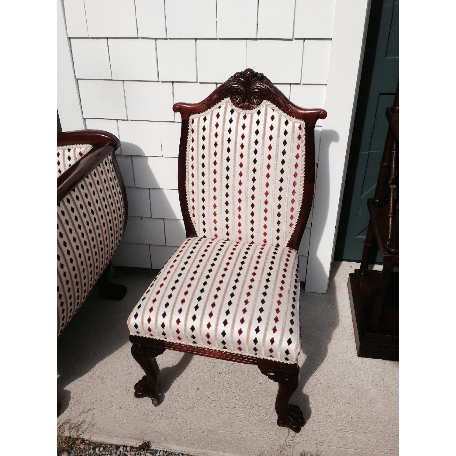 Empire Antique Mahogany American Love Seat + Armchair + Side Chair - image-11