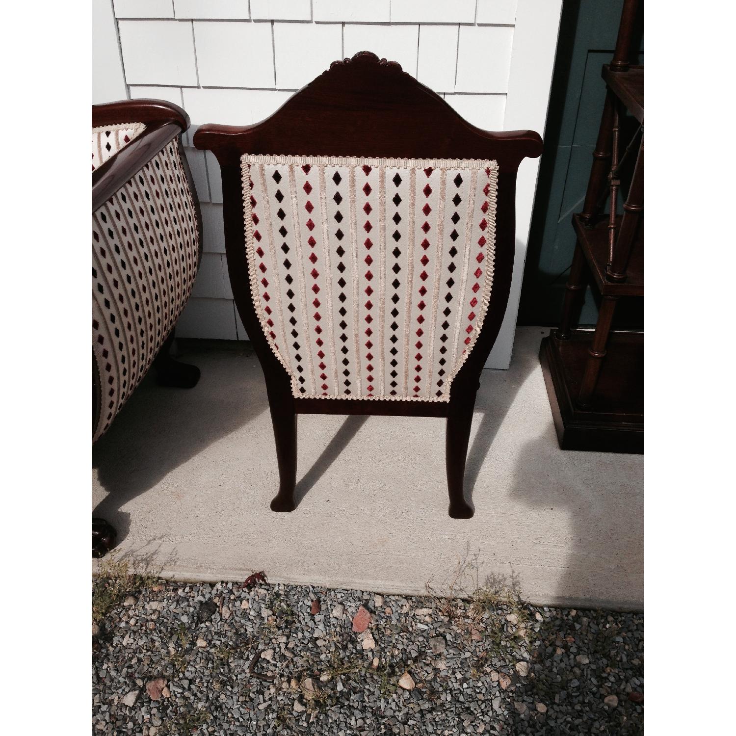 Empire Antique Mahogany American Love Seat + Armchair + Side Chair - image-12