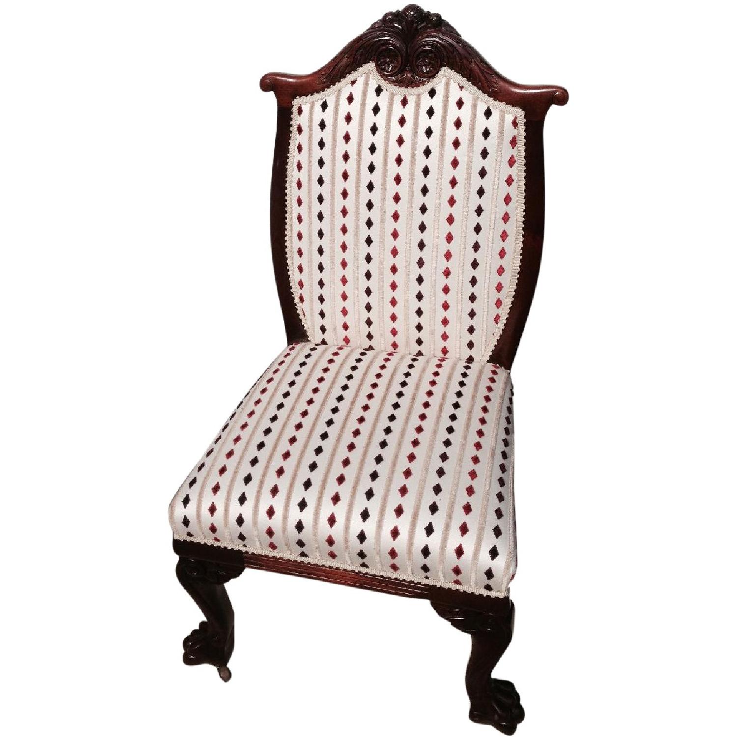 Empire Antique Mahogany American Love Seat + Armchair + Side Chair - image-13